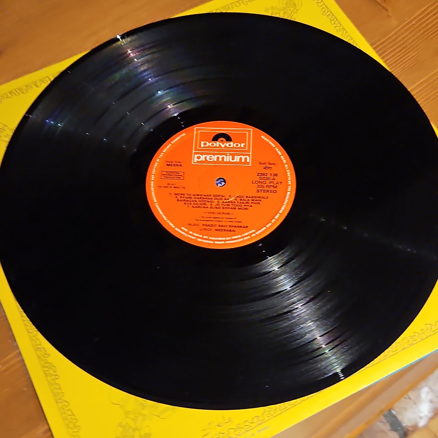 Meera - Ravi Shankar and Gulzar classic in multifold in excellent condition