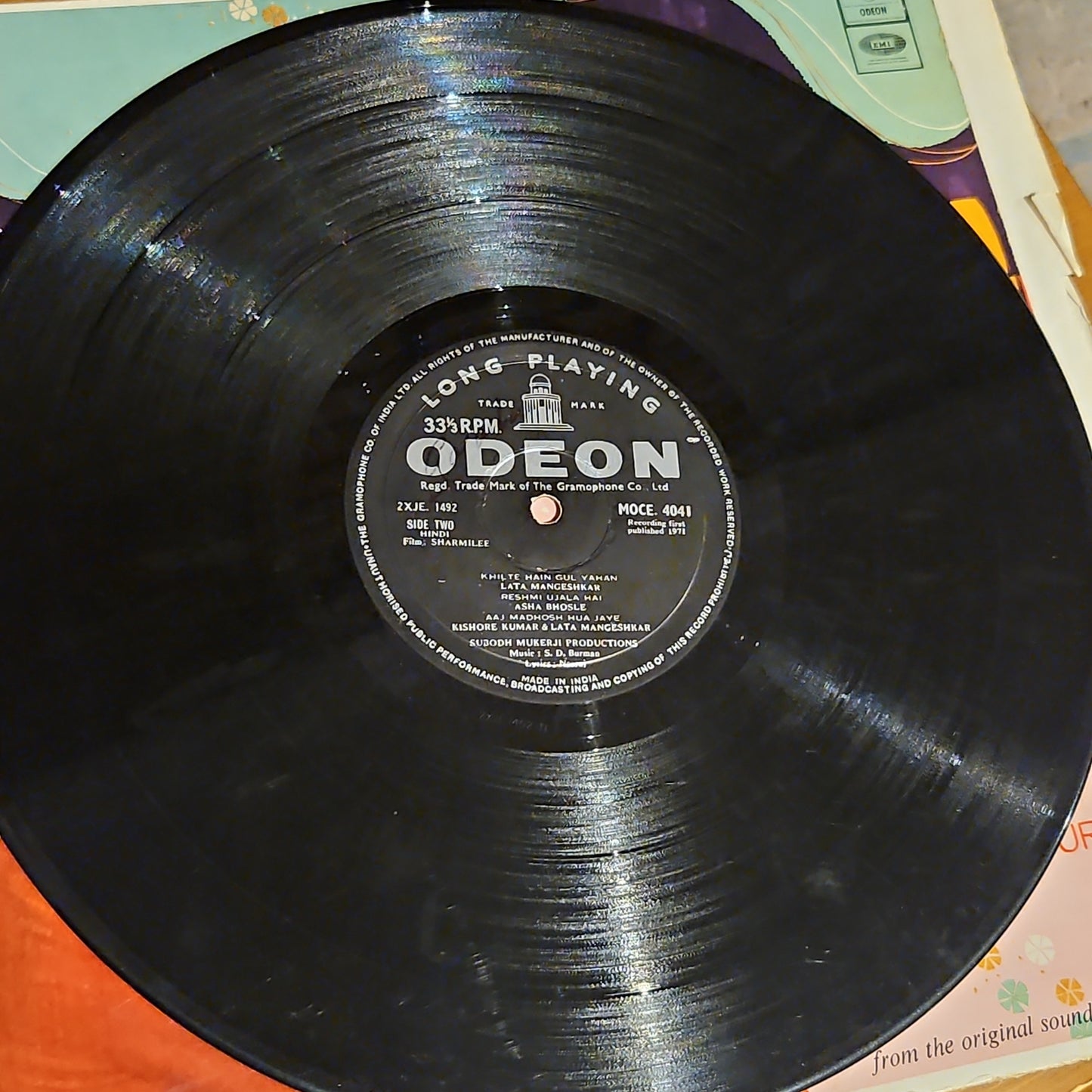Sharmilee - Music by S D Burman - 1st ed. Odeon double ring VG+