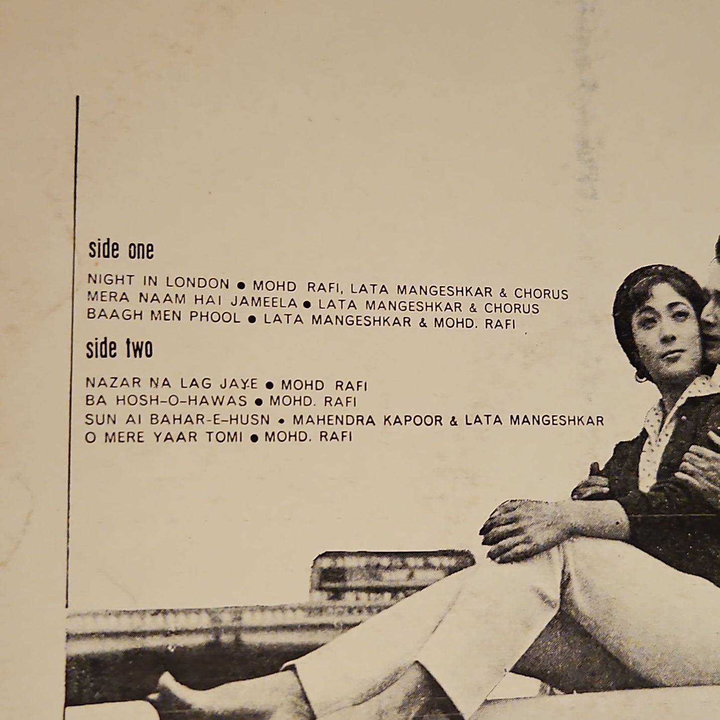 Night in London - Music Laxmikant Pyarelal, Rafi Lata in near mint pristine