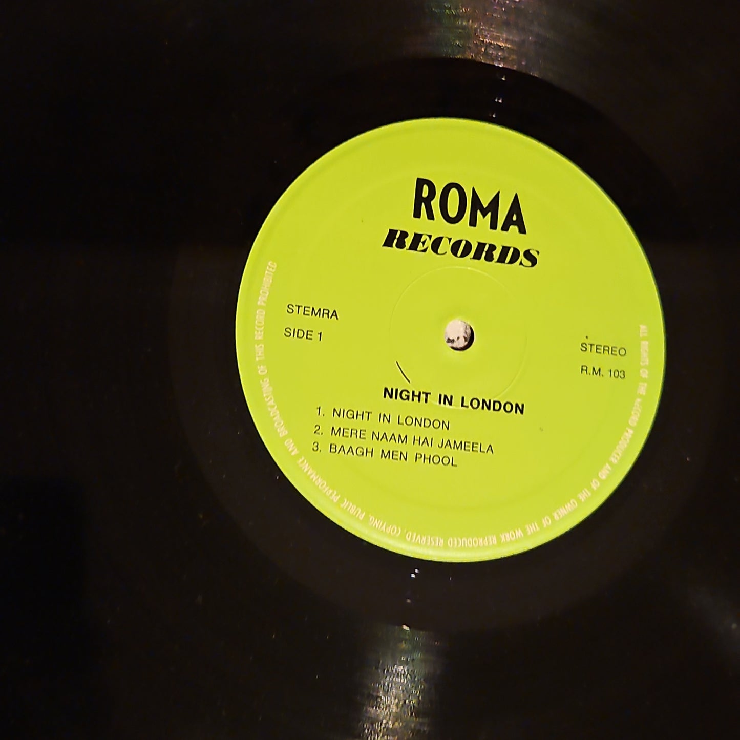 Night in London - Music Laxmikant Pyarelal, Rafi Lata in near mint pristine