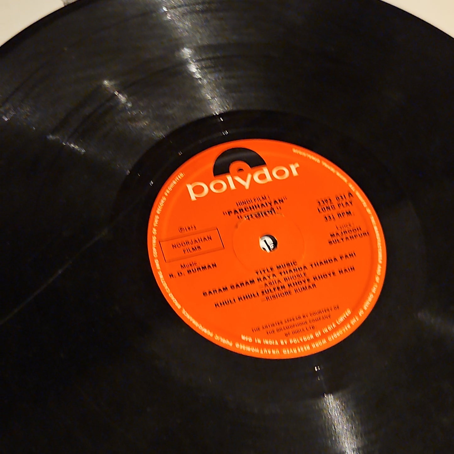 R D Burman Parchhaiyan in VG+