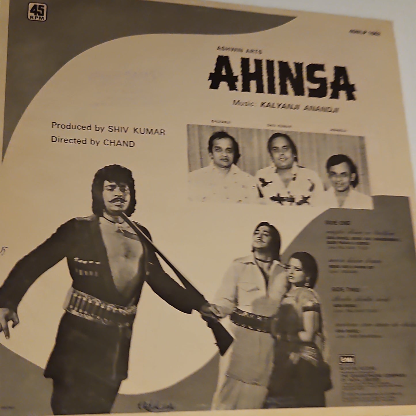 Kalyanji Anandji - Ahinsa in Near mint - 45 rpm LP