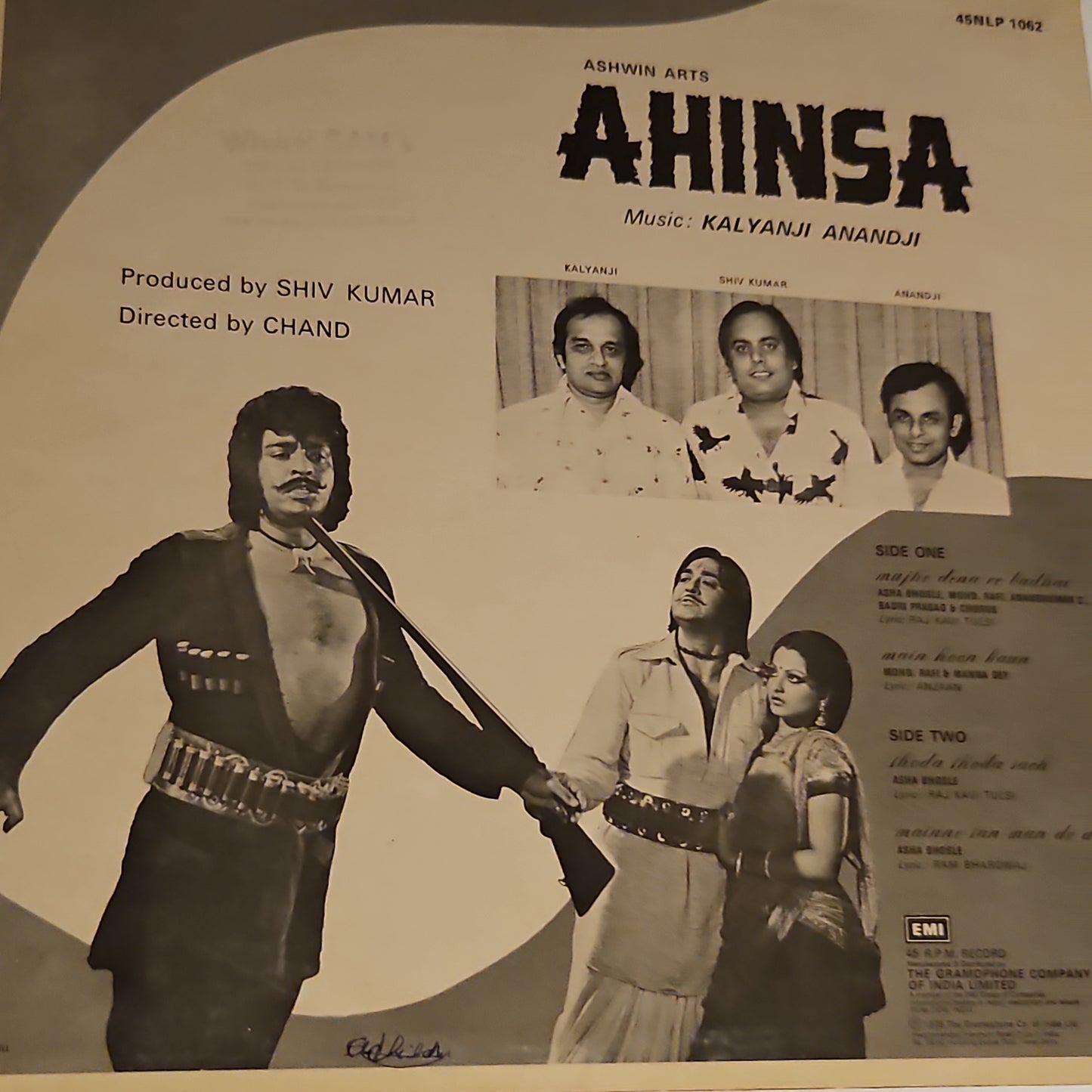 Kalyanji Anandji - Ahinsa in Near mint - 45 rpm LP