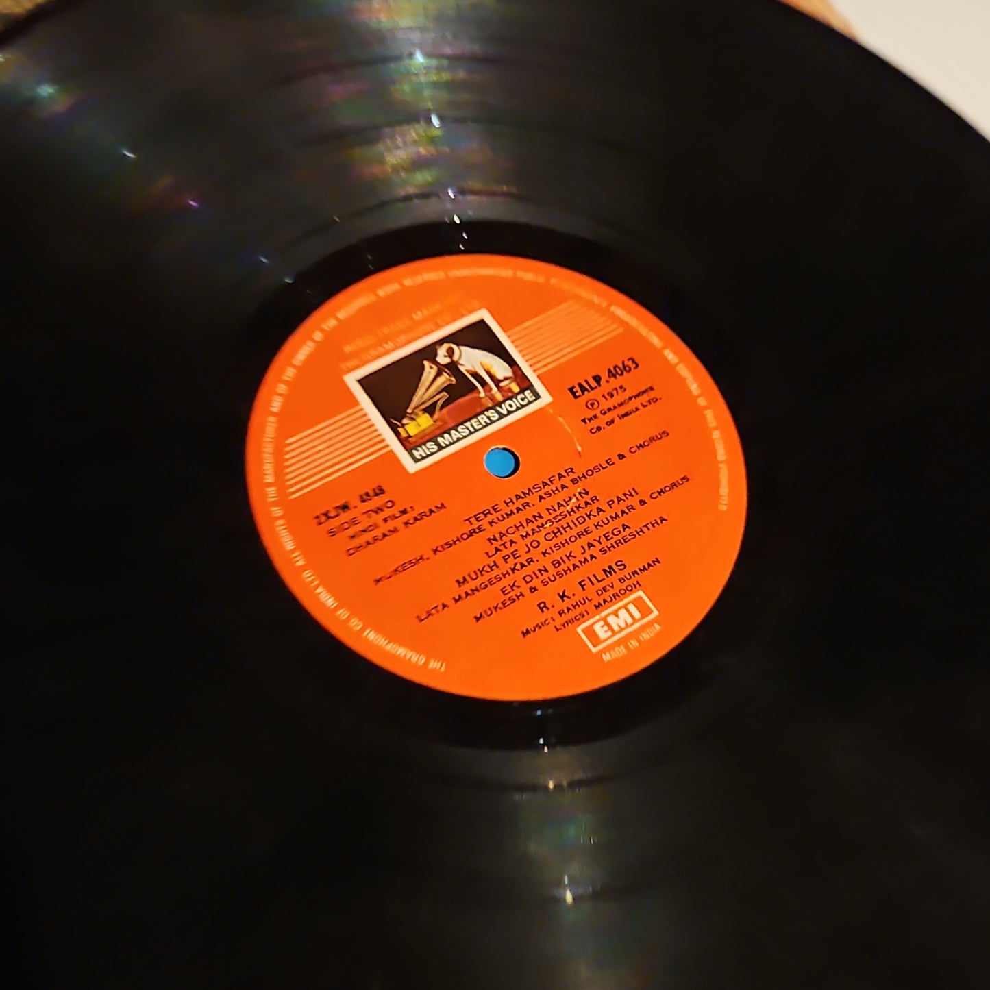 Dharam Karam - 1st iusse HMV red dog R D Burman VG+ *ek din bik jayega*