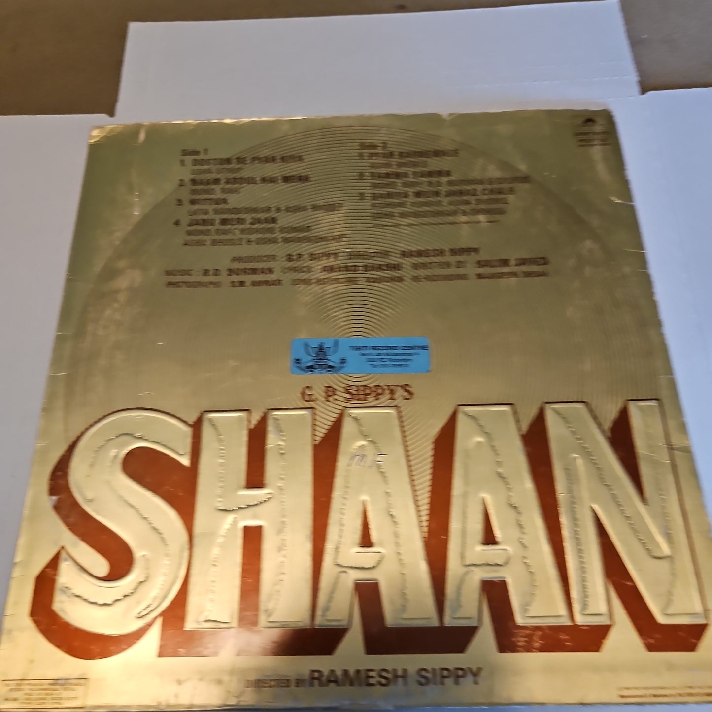 SHAAN - Bollywood Funk R D Burman VG++ Multi Fold sleeve