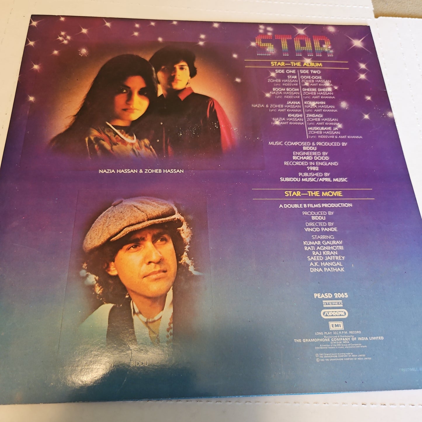 Star - Nazia & Zoheb Hassan* - & - Biddu Star in excellent condition