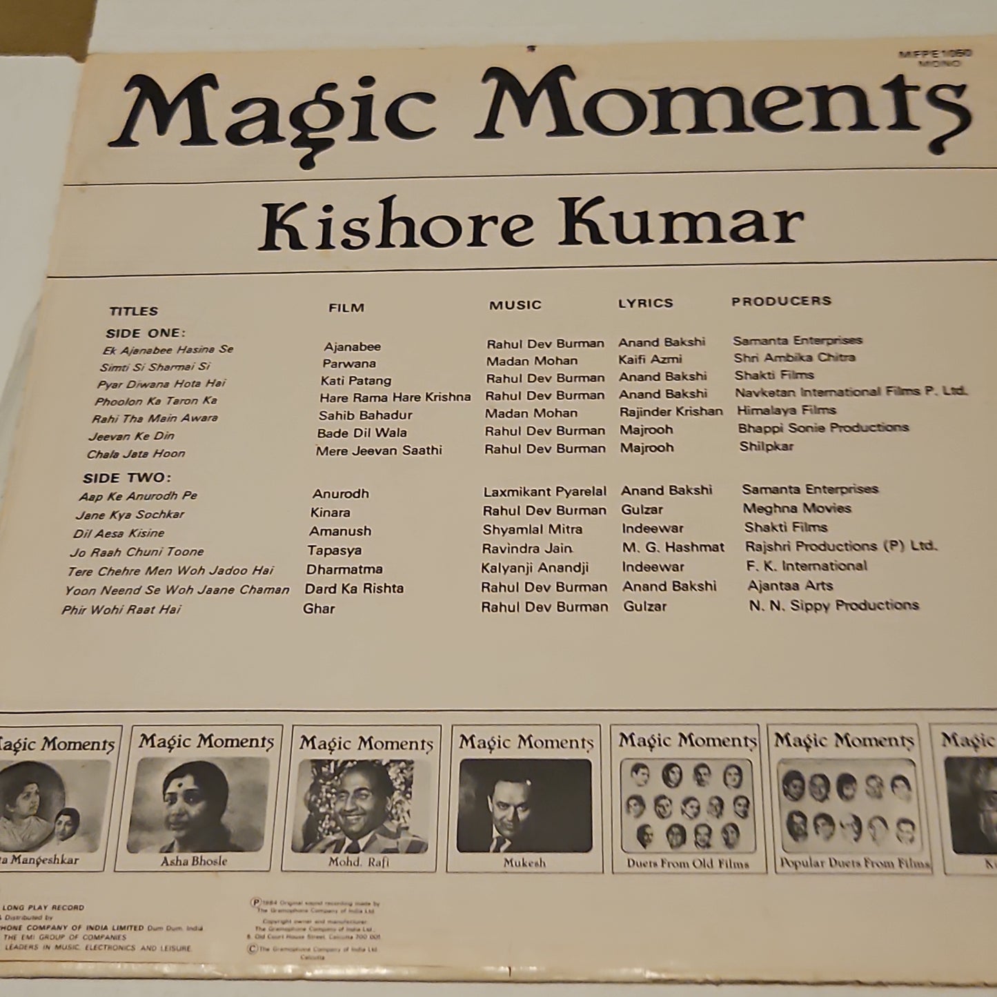 Magic Moments Kishore Kumar in near mint
