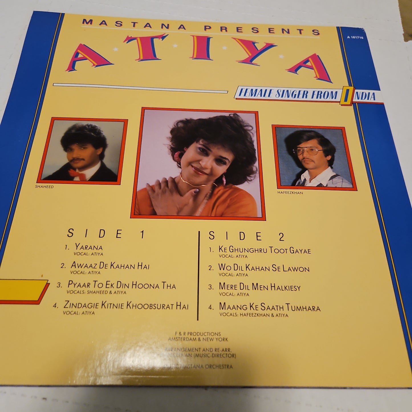 Atiya - Female Singer From India in near mint