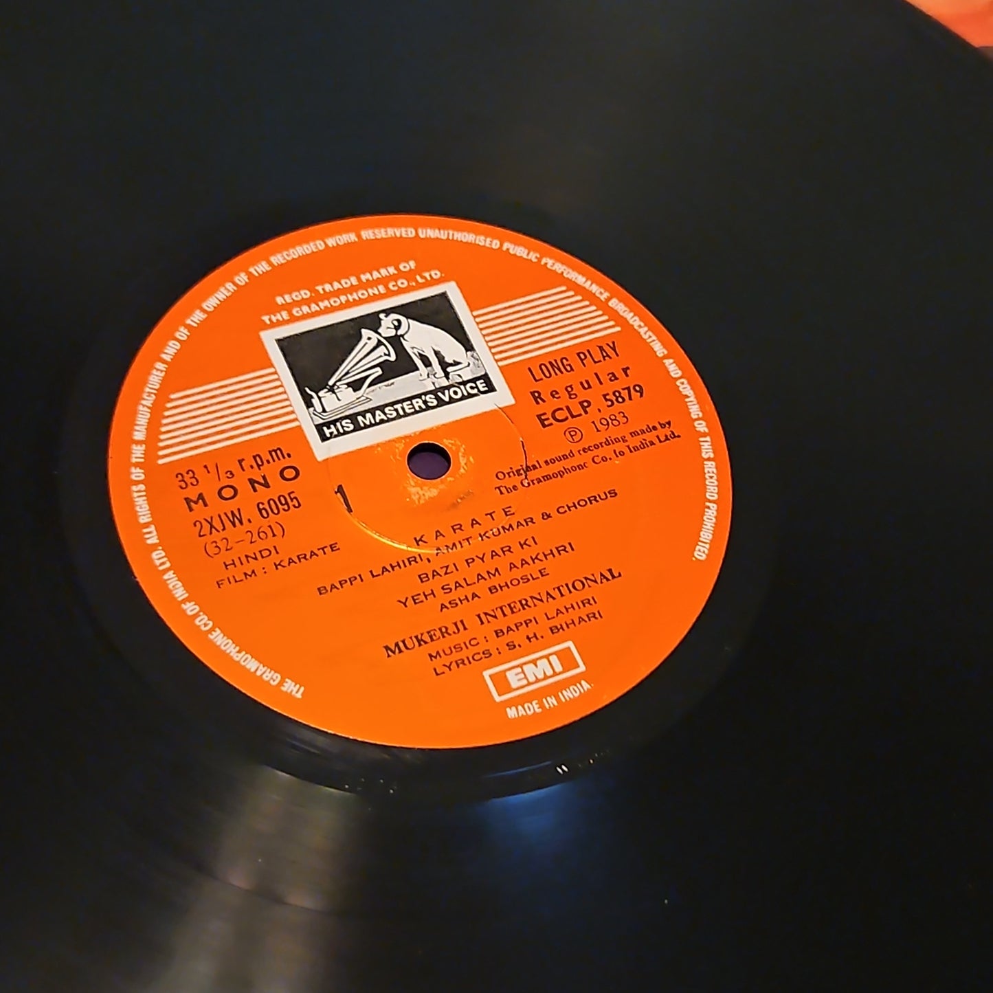 Karate - bappi Lahiri soundtack in near mint 1st edition