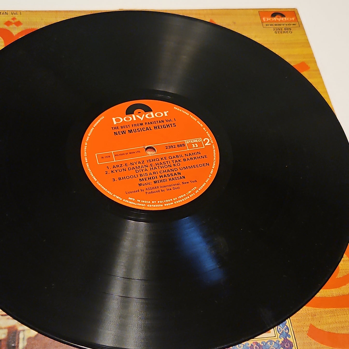 Mehdi Hassan - new Musical heights - Near Mint condition