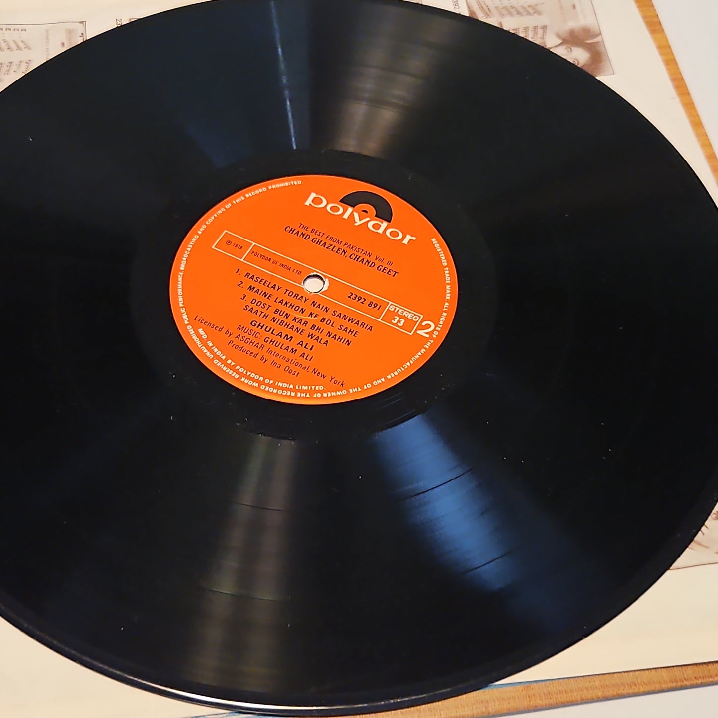 Ghulam Ali - chand ghazalen chand geet in Near mint
