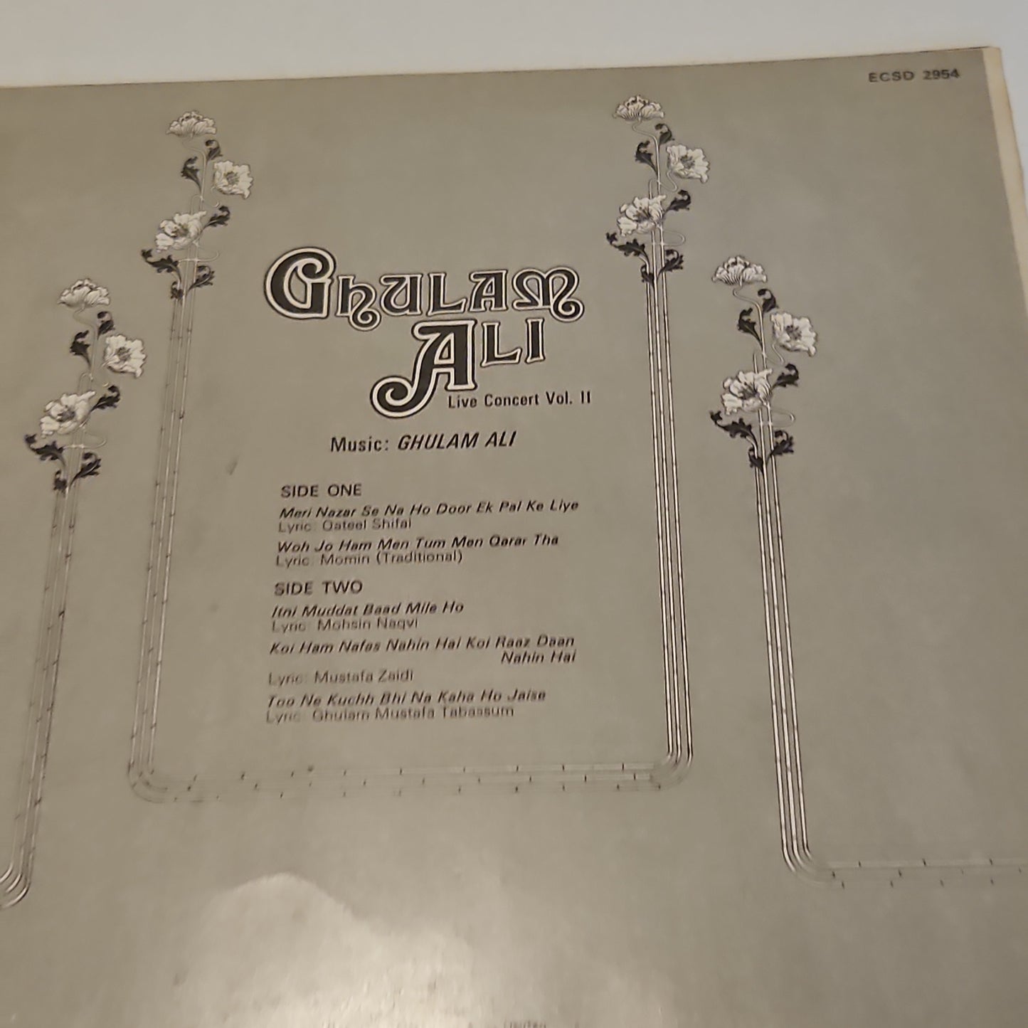 Ghulam Ali - Live Concert Vol 2 in Stereo in Near Mint