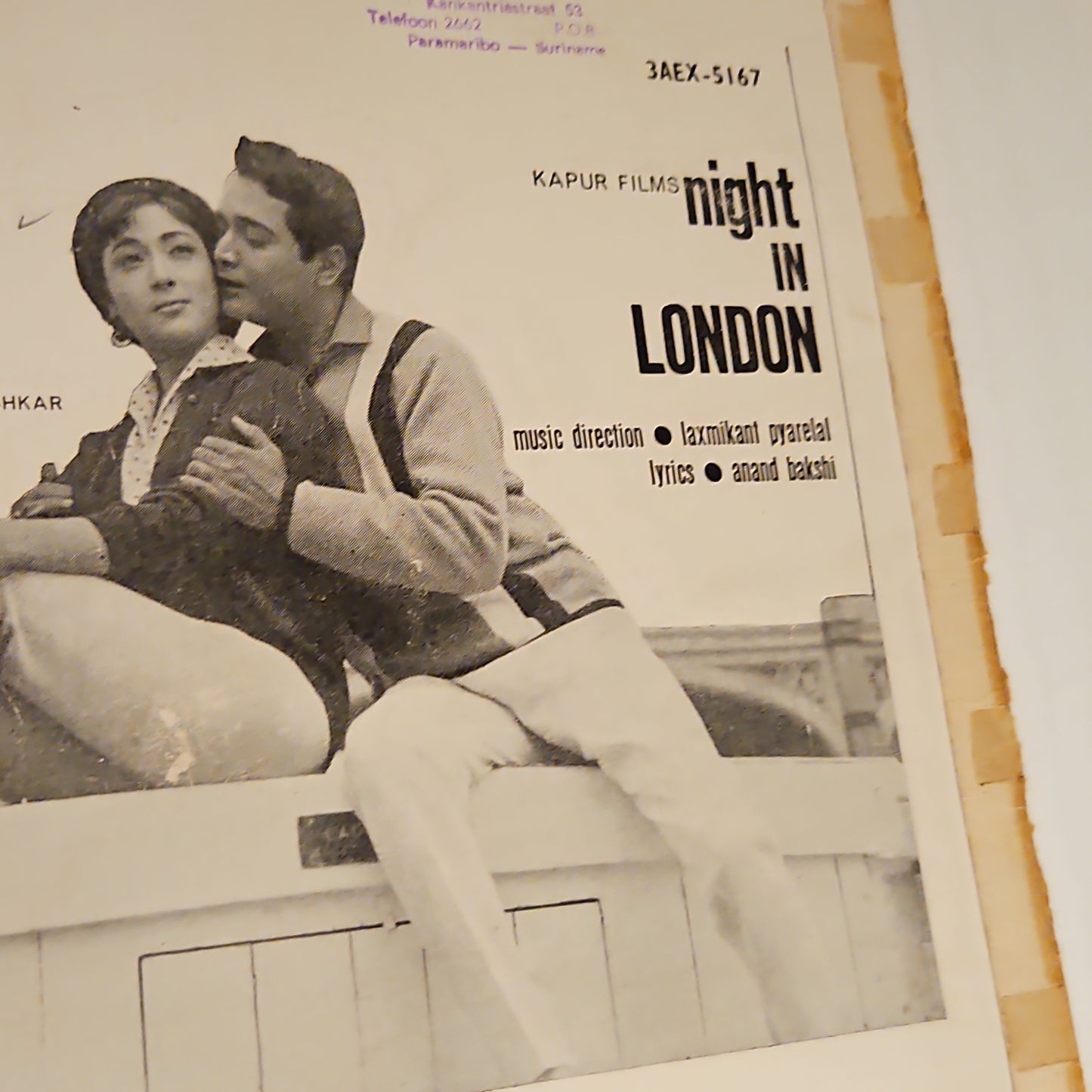Night in London - Music by Laxmikant Pyarelal 1st Angel in good condition