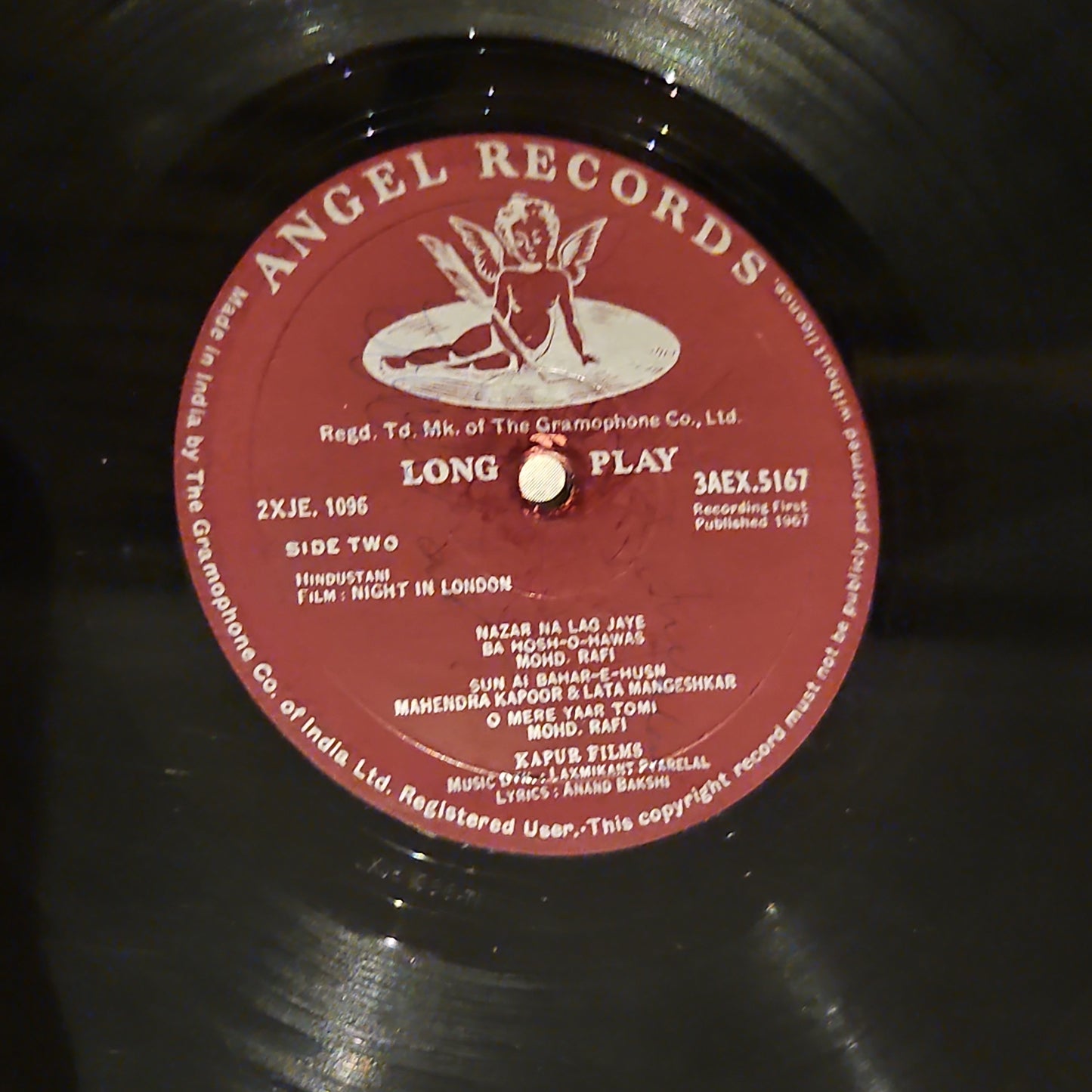 Night in London - Music by Laxmikant Pyarelal 1st Angel in good condition