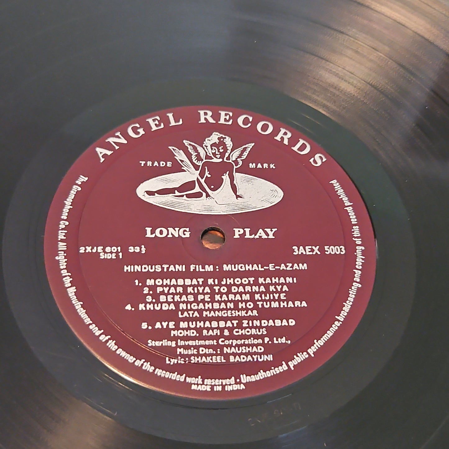 Mughal-E-Azam - Naushad classic -1st Angel in Near Mint condition