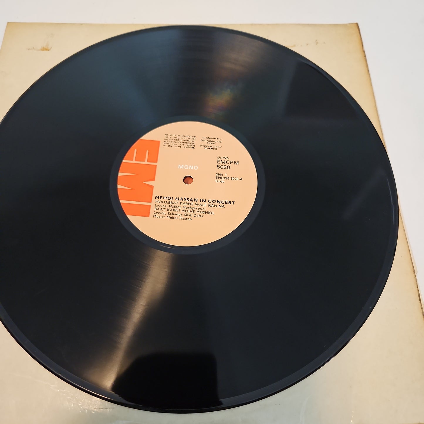 Mehdi Hassan In Concert - Vol 2 in Near mint EMCPM 5020