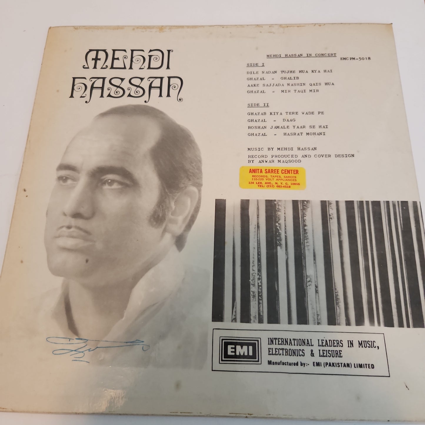 Mehdi Hassan In Concert - Vol 1 - Near mint EMCPM -5018