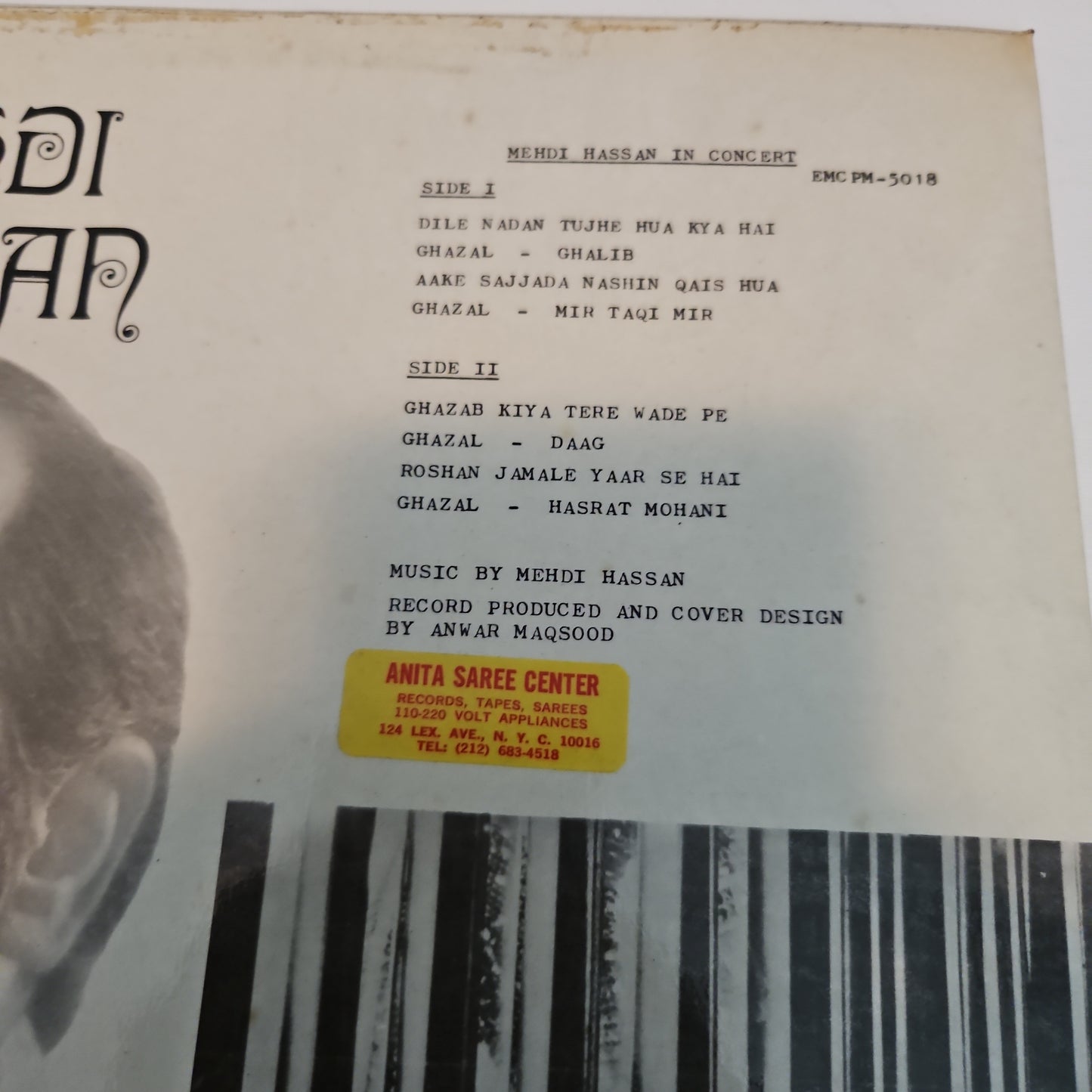 Mehdi Hassan In Concert - Vol 1 - Near mint EMCPM -5018