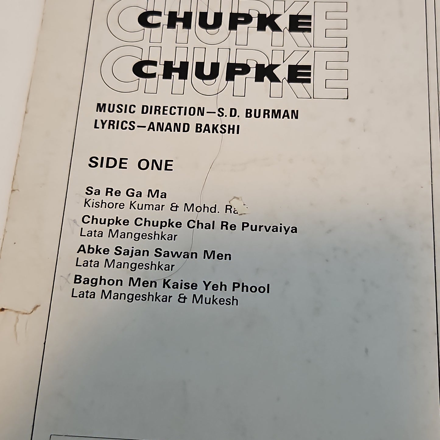 Chupke Chupke + Mili 2-in-1 , S D burman superhit album in excellent