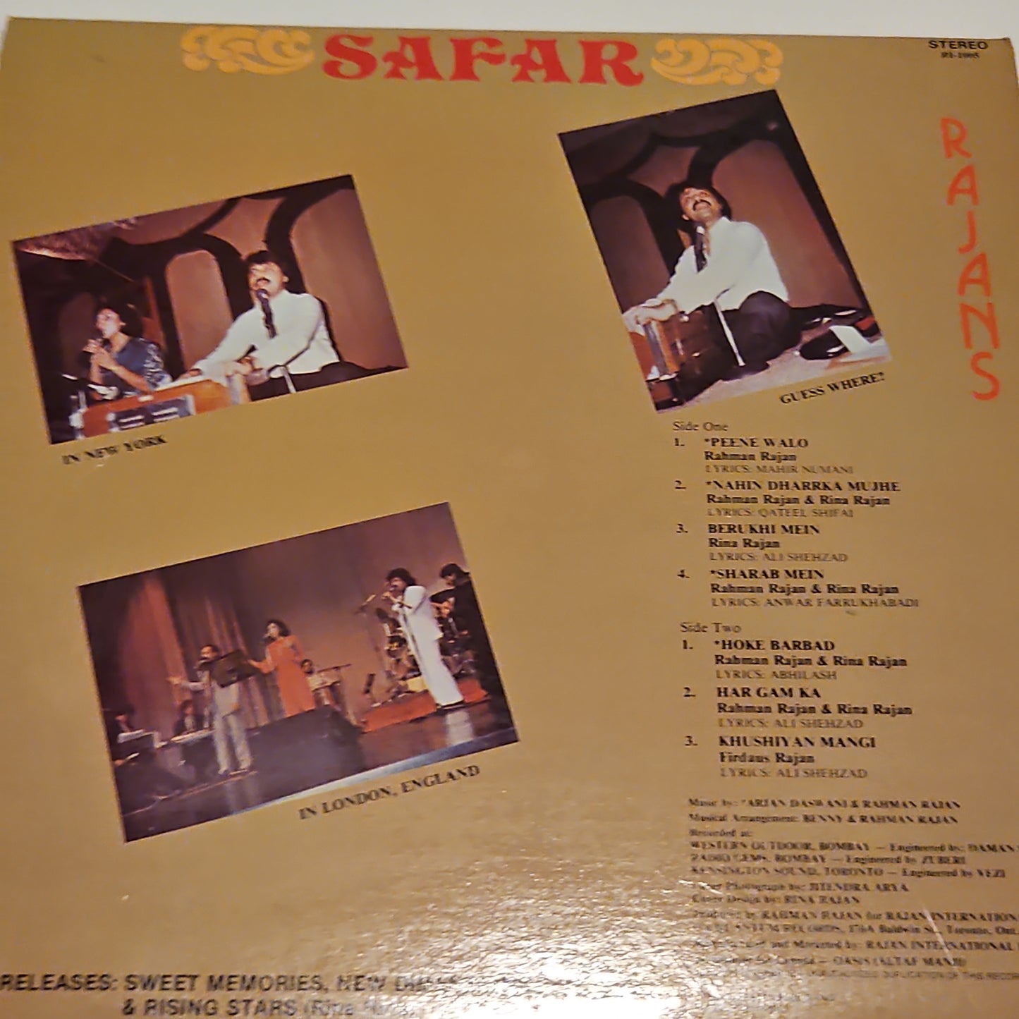 Rajans - Safar in unplayed near mint