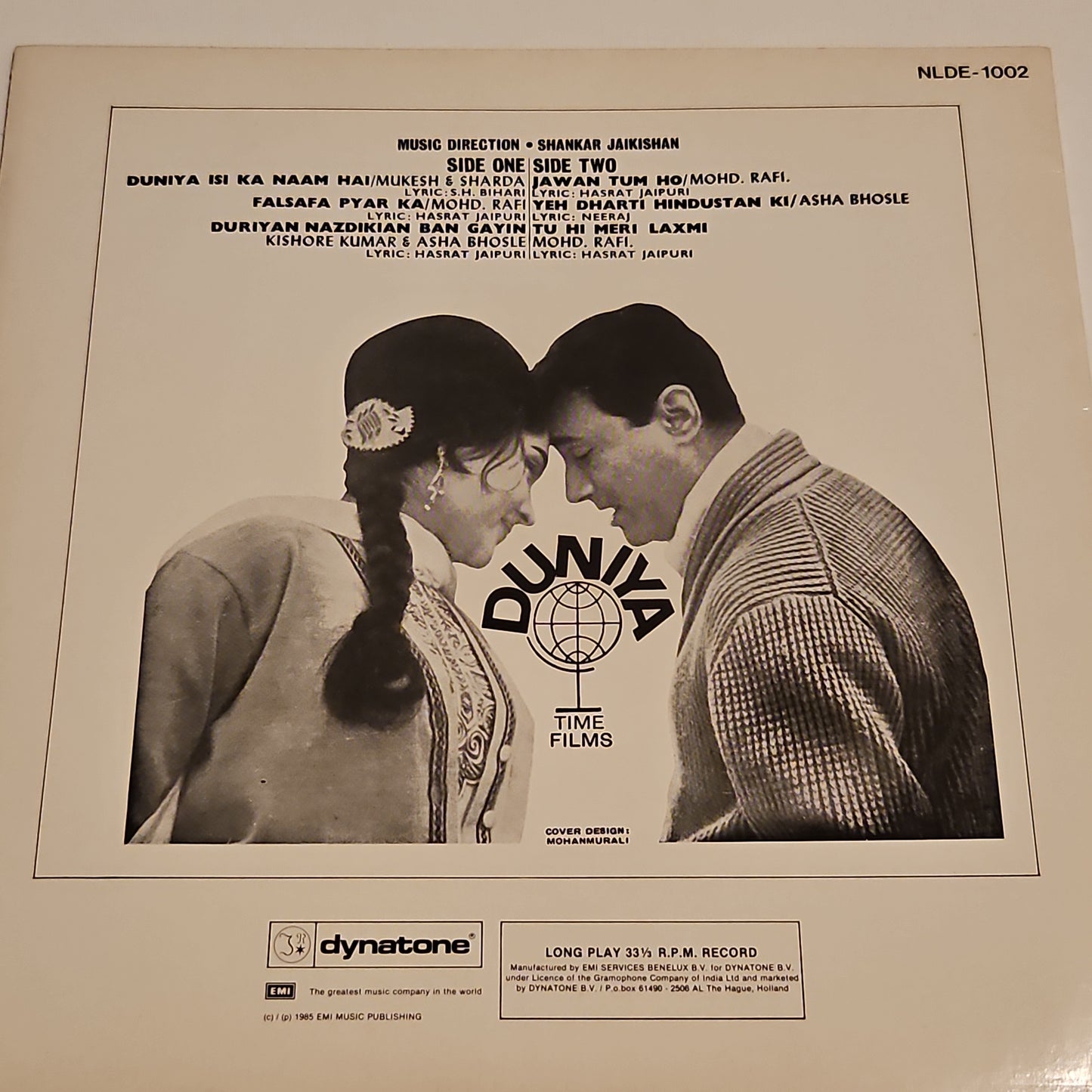 Duniya - Superhit Shankar Jaikishan - official EMI Holland pressing by Dynatone - Pristine in near mint