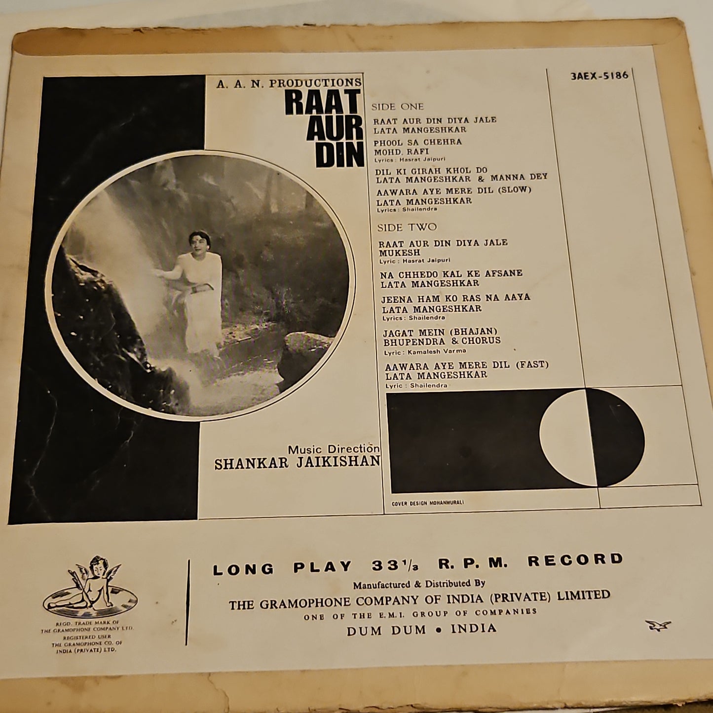 Raat Aur Din - Music by Shankar jaikishan 1st Angel in VG condition