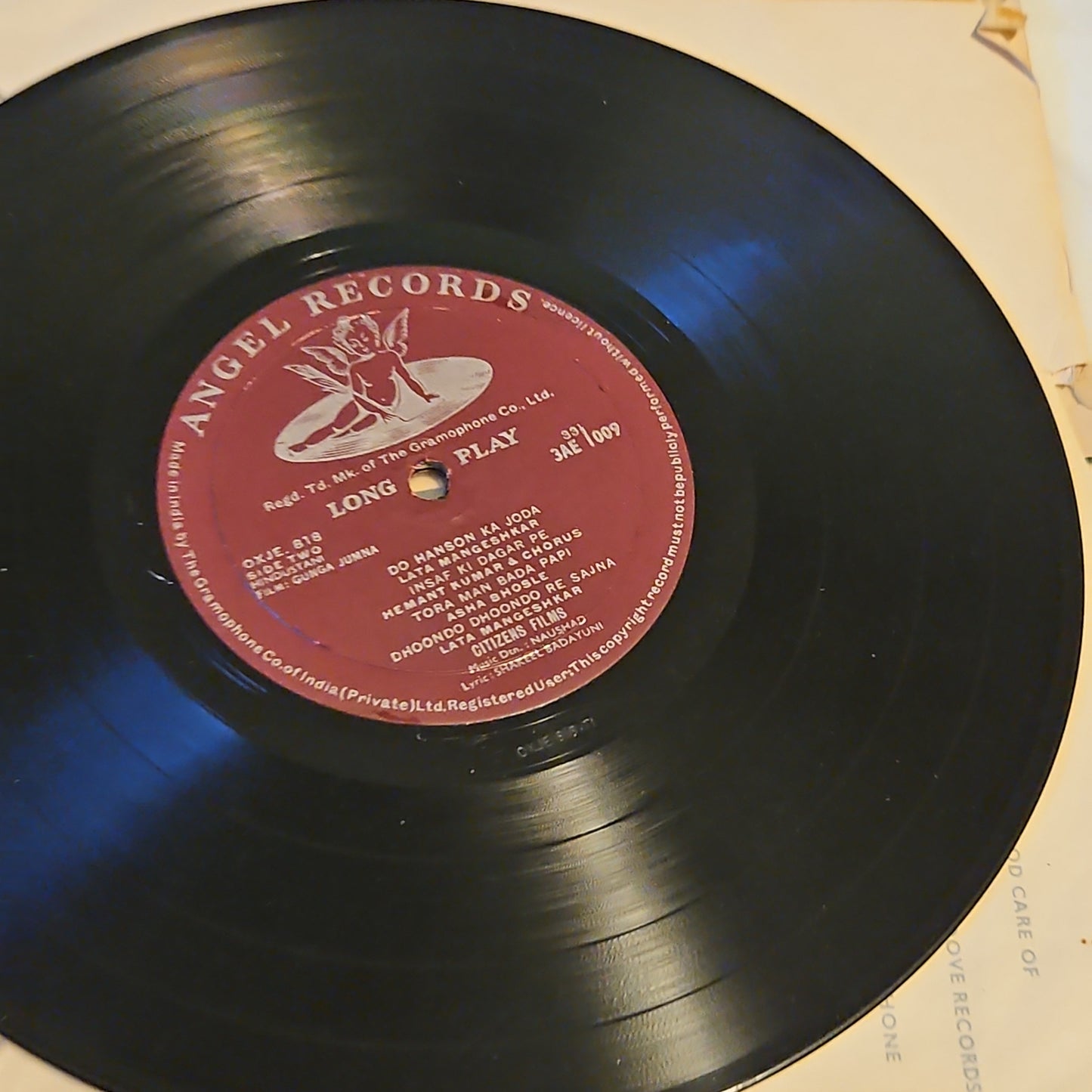 Gunga Jumna - Classic Superhit Naushad - 10 inch Angel in Excellent to near mint from my collection