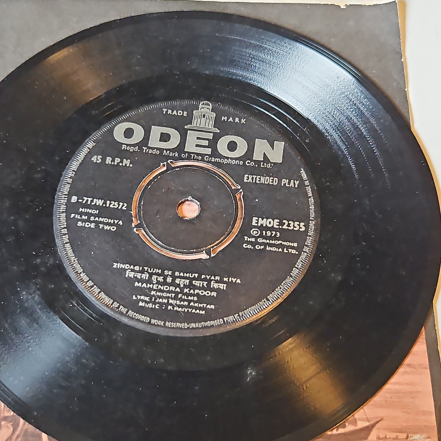 Sandhya - Khaiyyam Odeon EP Rare in Near mint