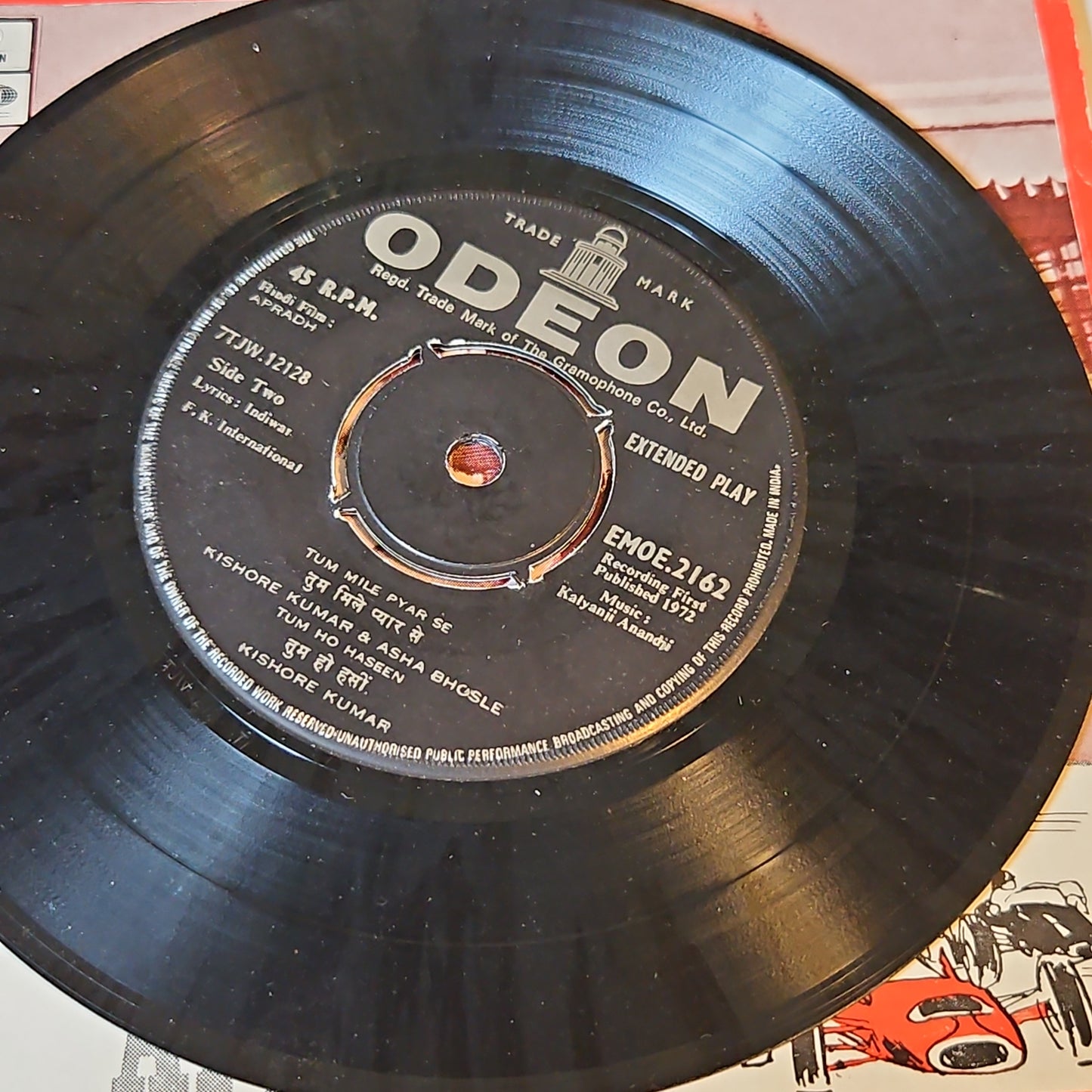 APRADH - Kalyanji Anandji EP in excellent condition -Thick center odeon edition -Psych Funk