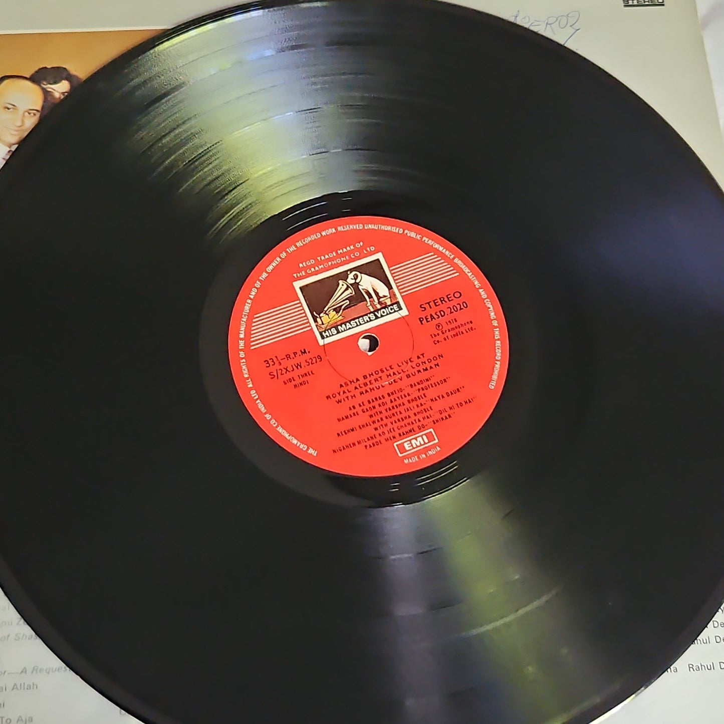 R D Burman & Asha Bhsole Live at Royal Albert Hall 2 LP set near mint