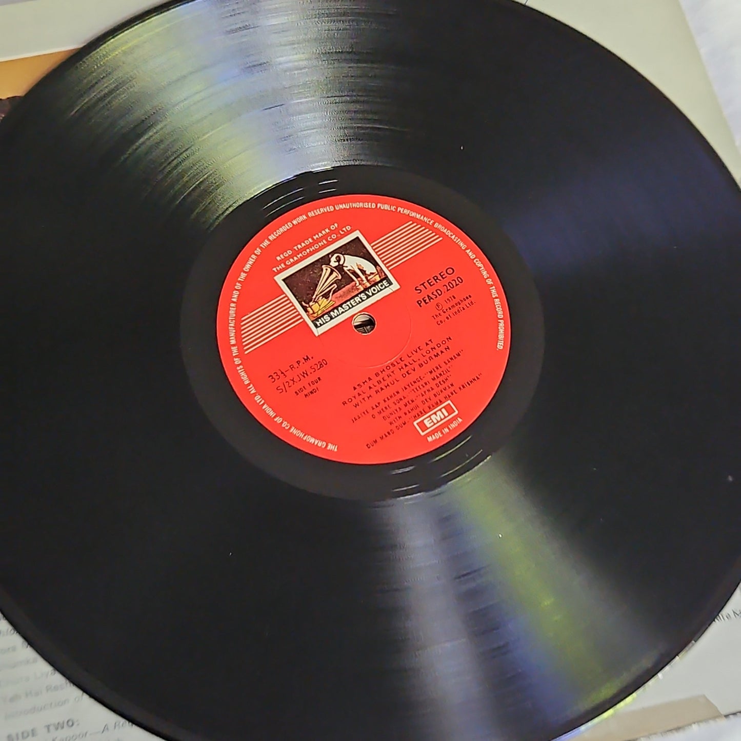 R D Burman & Asha Bhsole Live at Royal Albert Hall 2 LP set near mint