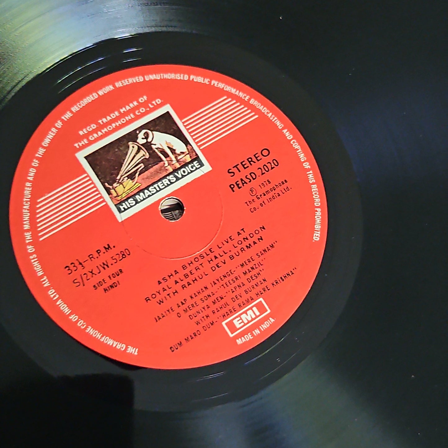 R D Burman & Asha Bhsole Live at Royal Albert Hall 2 LP set near mint