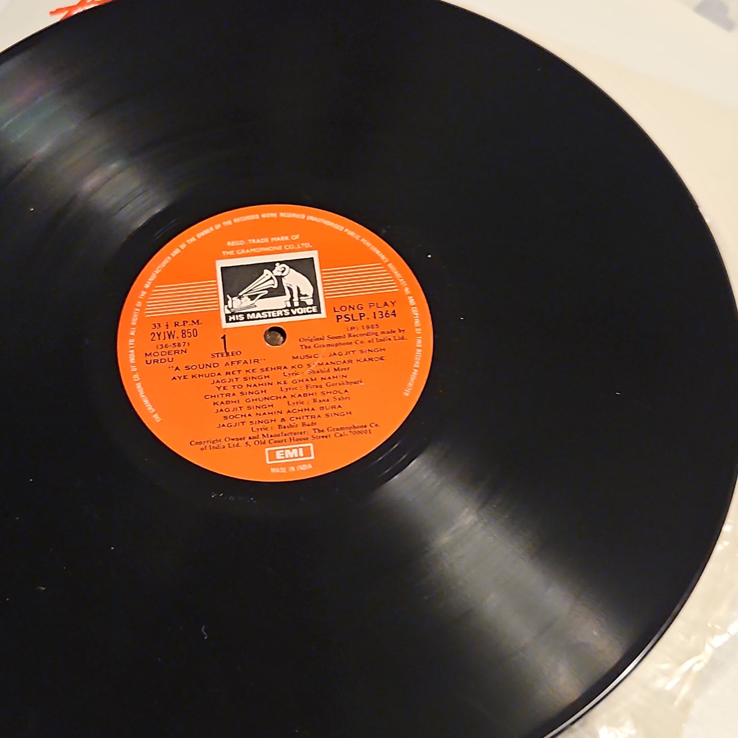Jagjit and chitra Singh- A sound affair in near mint