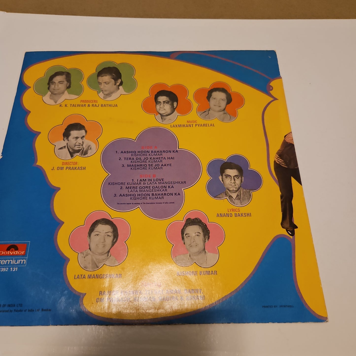 Aashiq Hoon Baharon Ka -Colored Vinyl Music by Laxmikant Pyarelal - gatefold in near mint