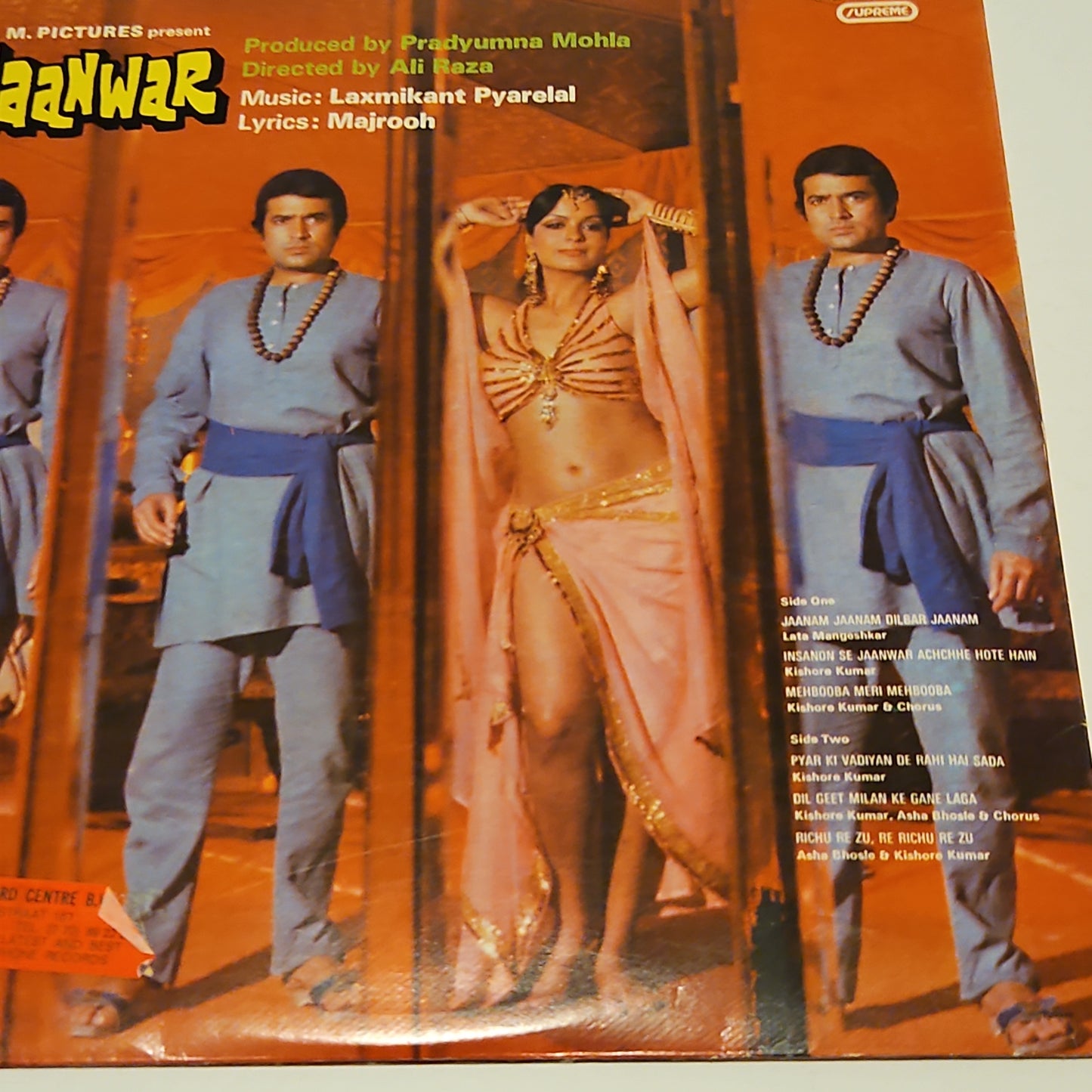 Jaanwar - laxmikant pyarelal record in near mint gatefold cover