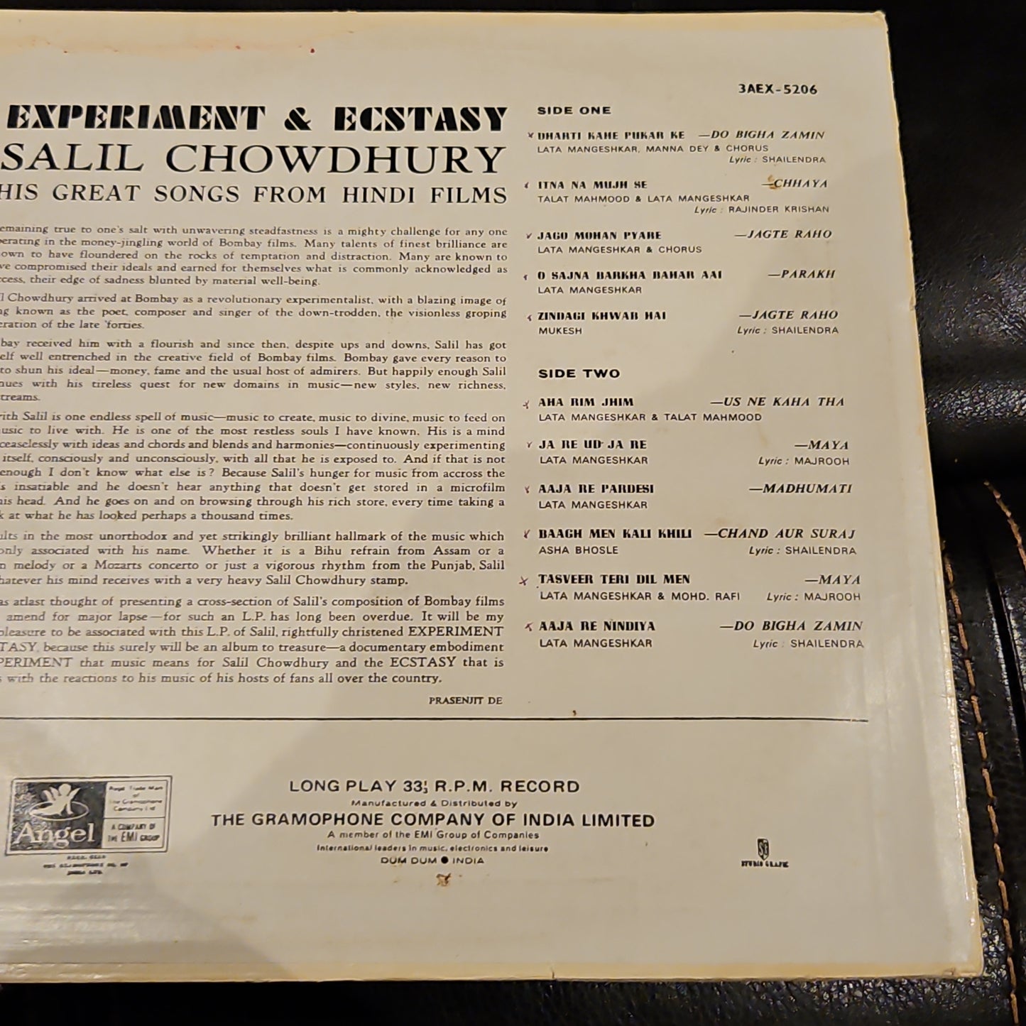 3 Music Maestros LPs - Khaiyyam, O. P. Nayyar and Salil Chowdhury in excellent to near mint