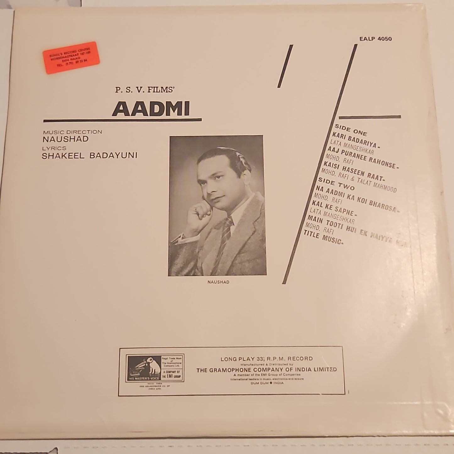 4 Lps of Great Maestro NAUSHAD Mere Mehboob, Mother India, Aadmi and Baiju Bawra in Pristine