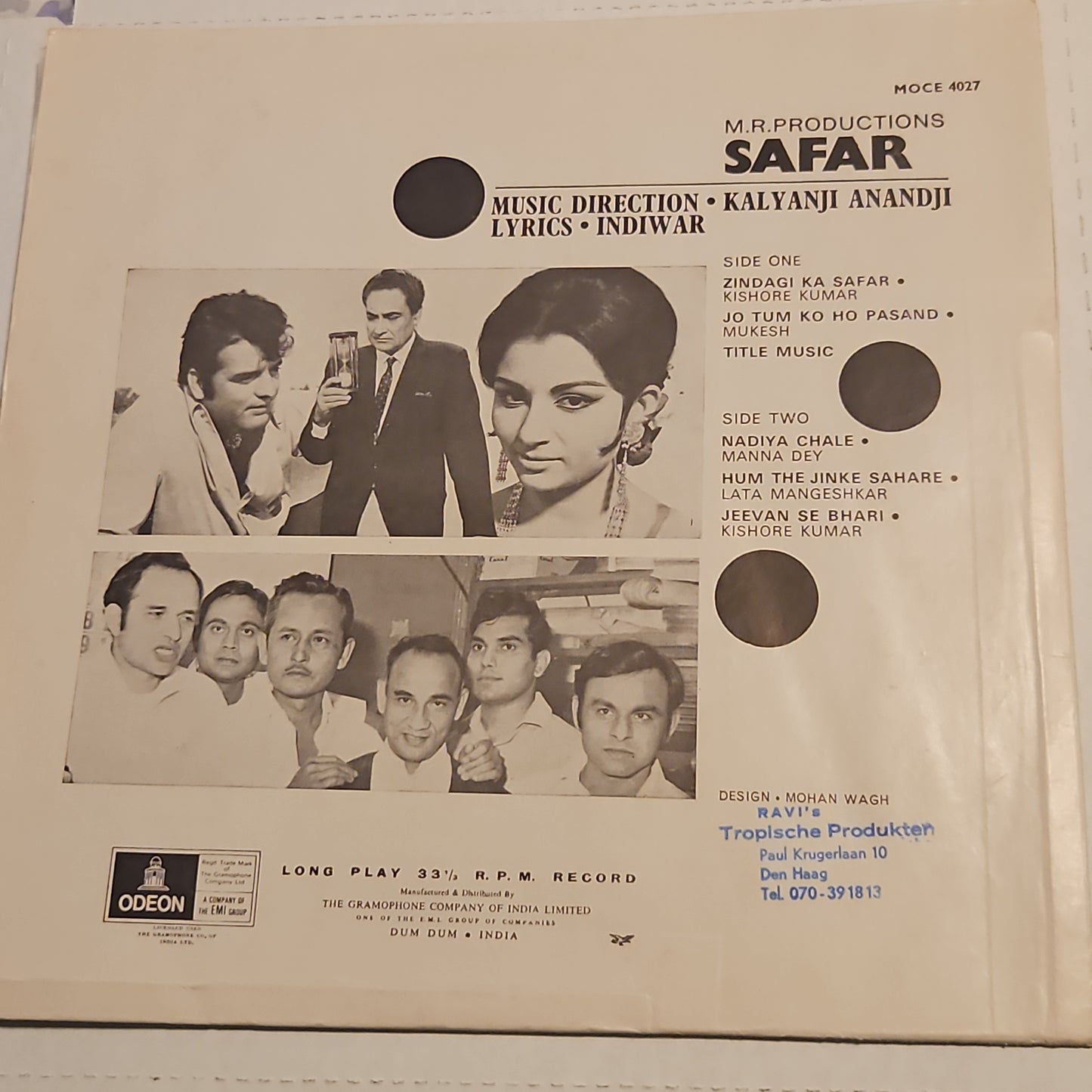 Safar- kalyanji Anandji classic 1st Edition Odeon in excellent condition