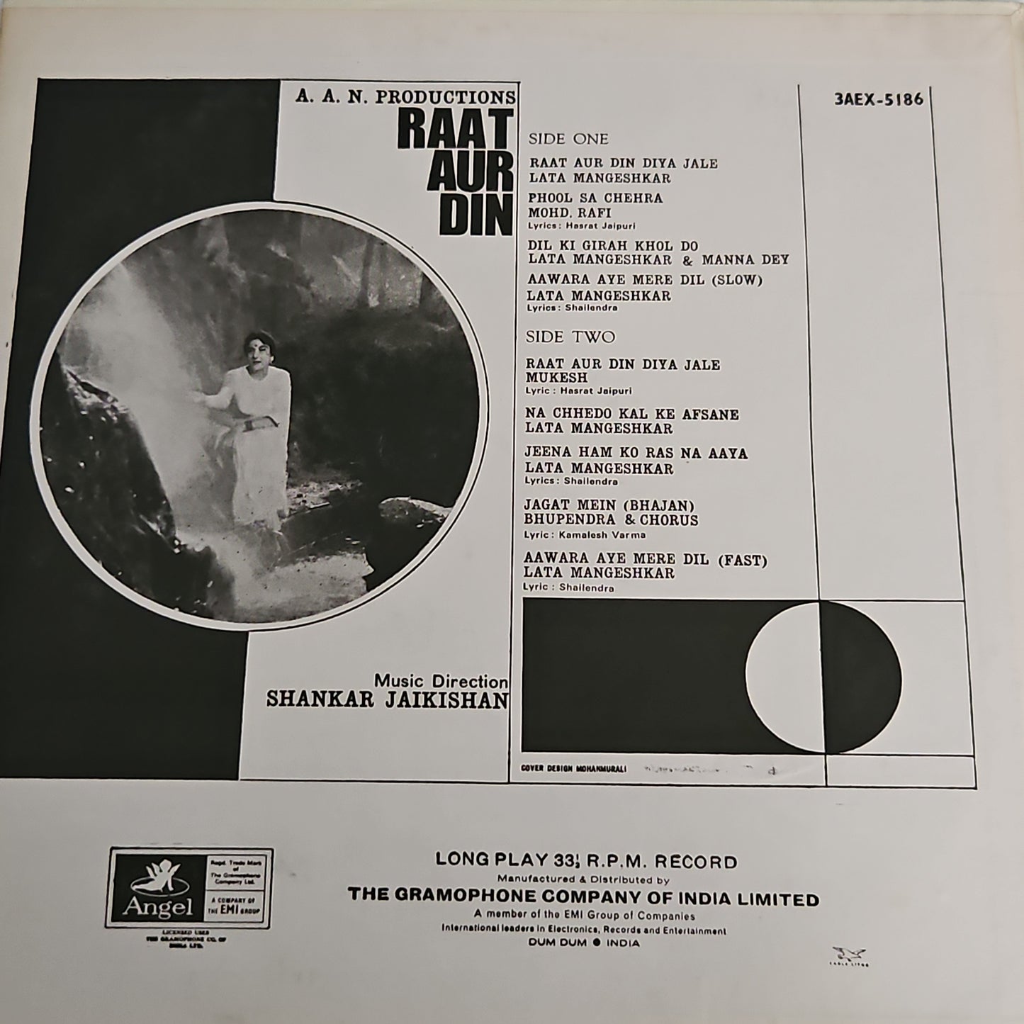 4 LPs classic Shankar Jaikishan Superhit pack -Seema, Raat Aur Din, Patita ,Naya Ghar in pristine