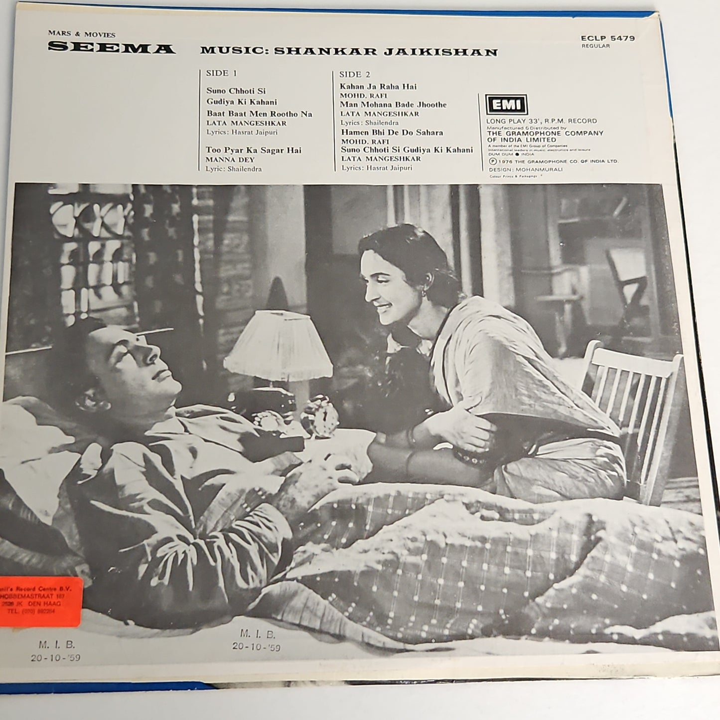 4 LPs classic Shankar Jaikishan Superhit pack -Seema, Raat Aur Din, Patita ,Naya Ghar in pristine