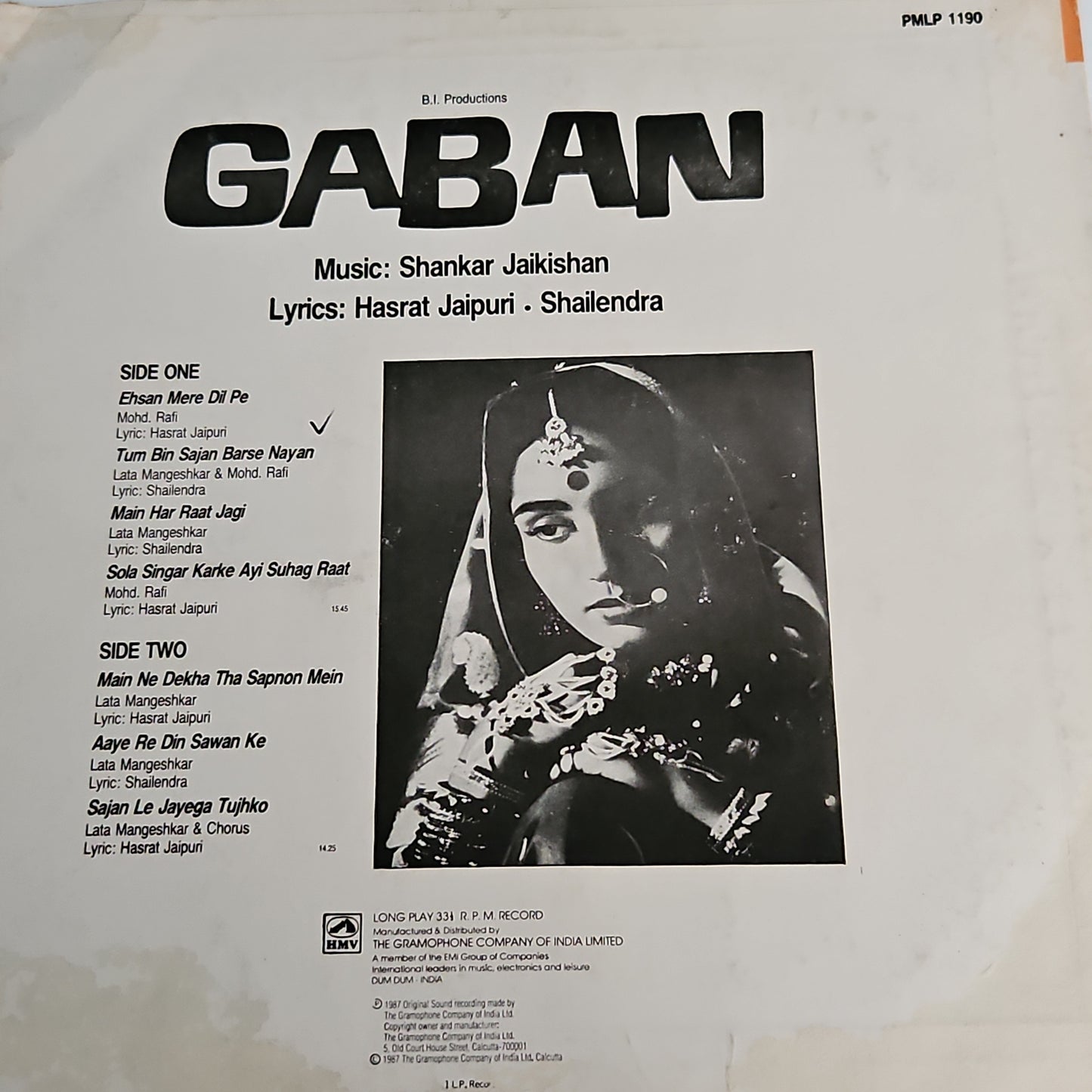 4 LPs classic Shankar Jaikishan Superhit pack - Gaban, Pyar Hi Pyar, Ujala, and Main Nashe Men Hoon in near mint and pristine
