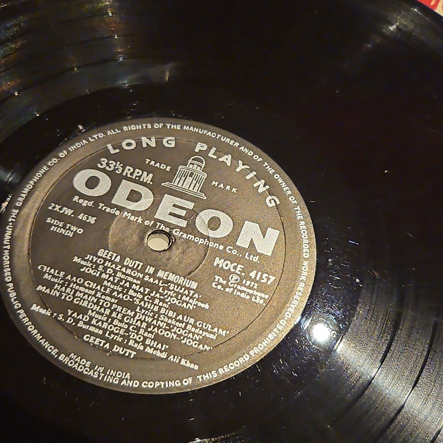 Geeta Dutt In Memoriam 1st Edition Ring Odeon in excellent condition