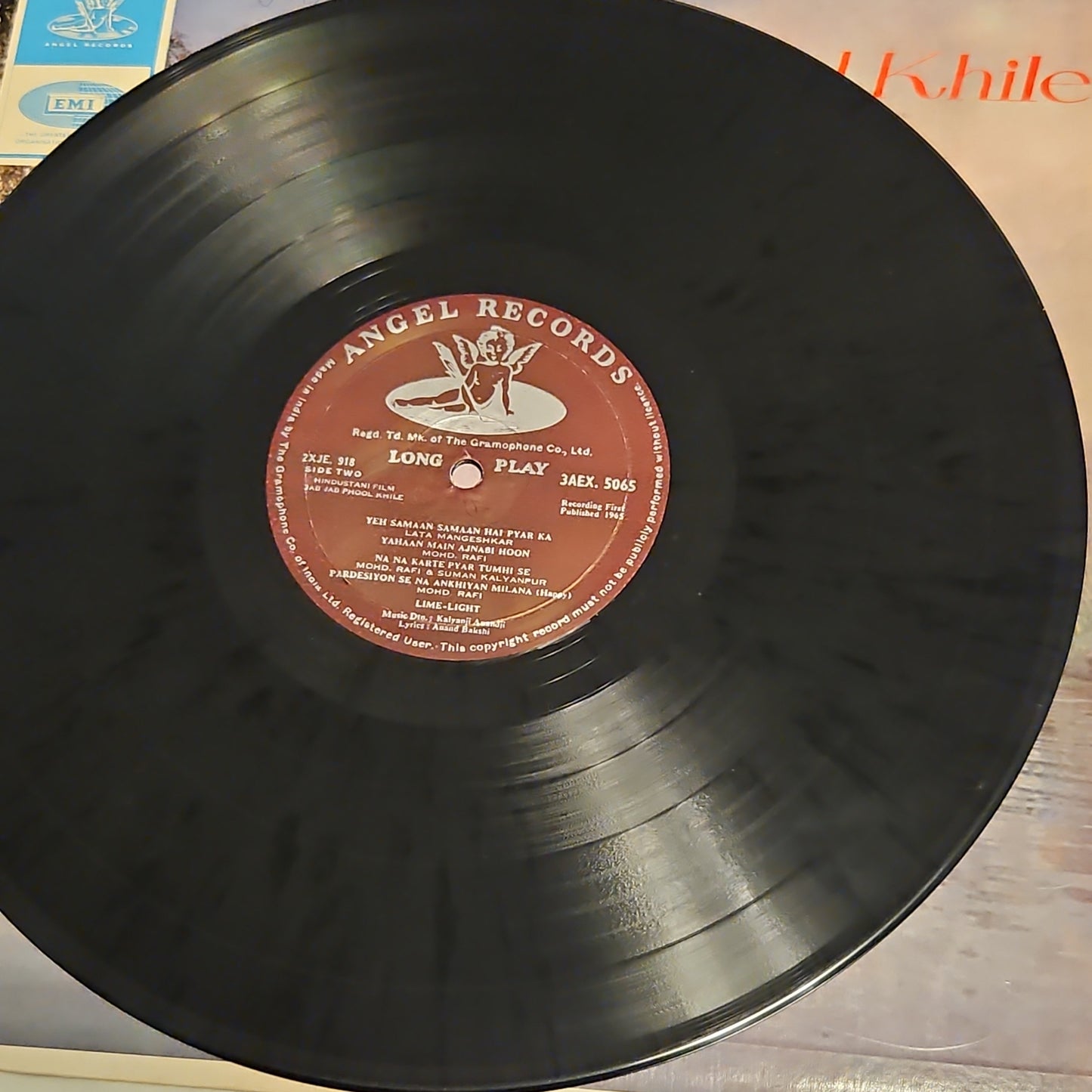 Jab Jab Phool khile - 1st Angel - in Excellent to near mint