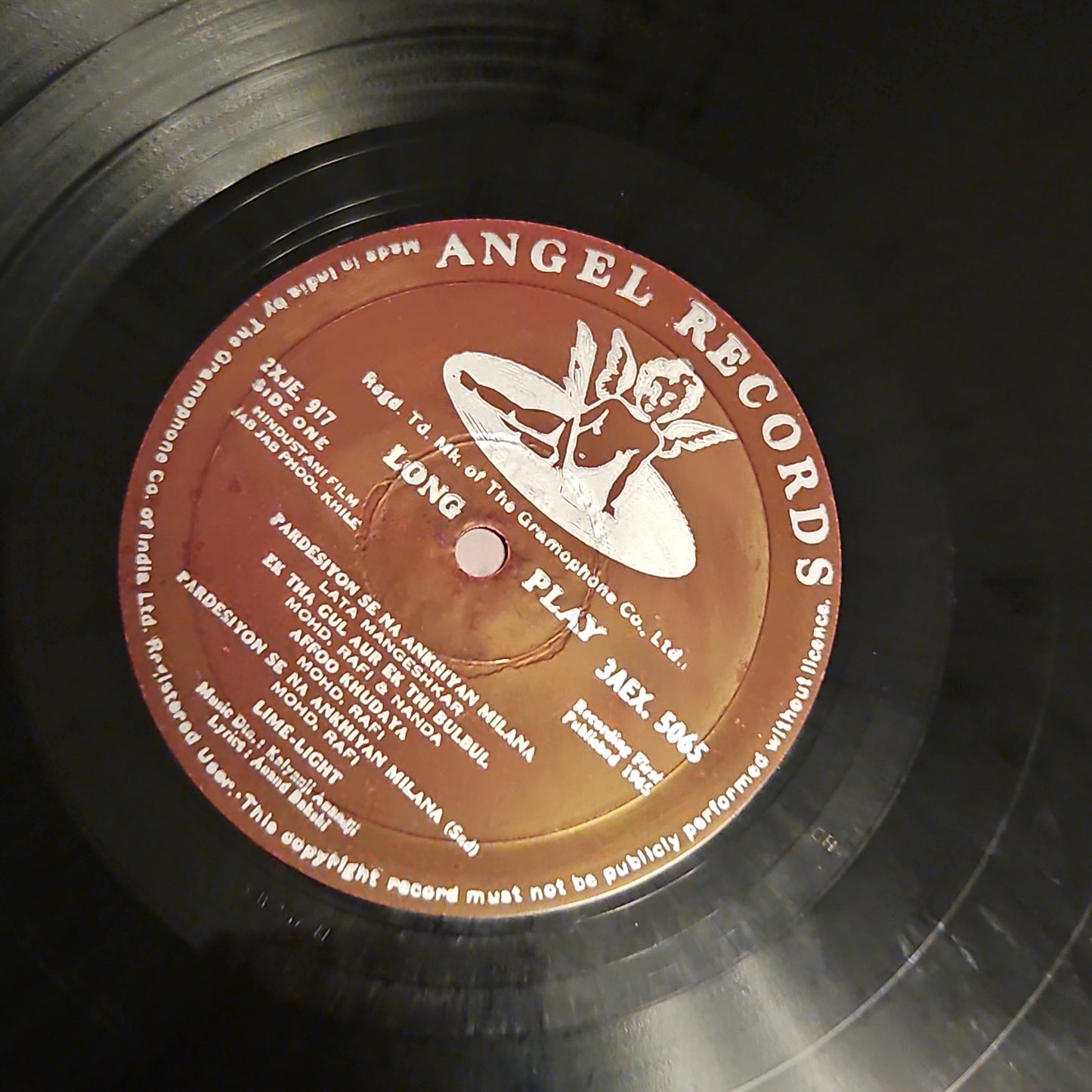 Jab Jab Phool khile - 1st Angel - in Excellent to near mint