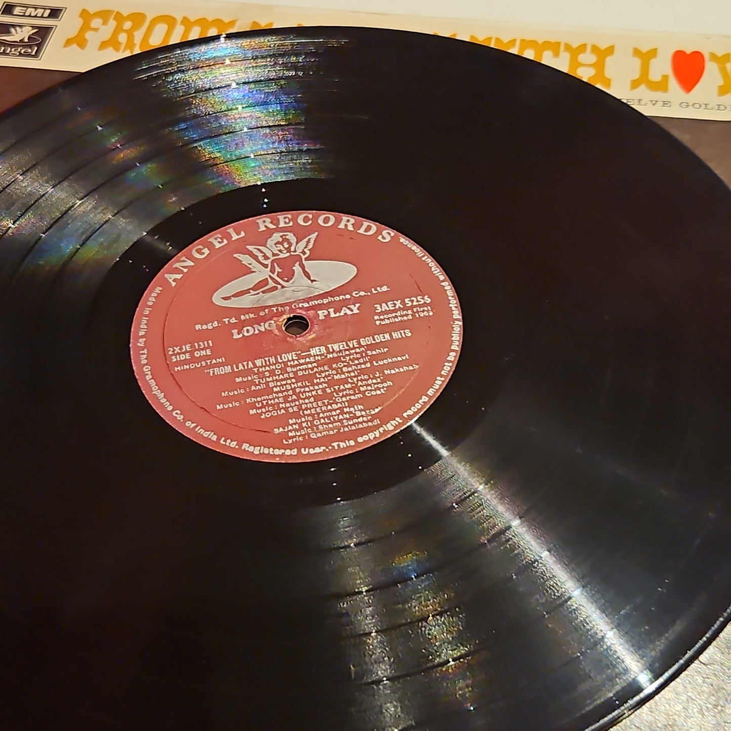 Lata Mangeshkar - From Lata with Love - 1st Angel - in Excellent to near mint