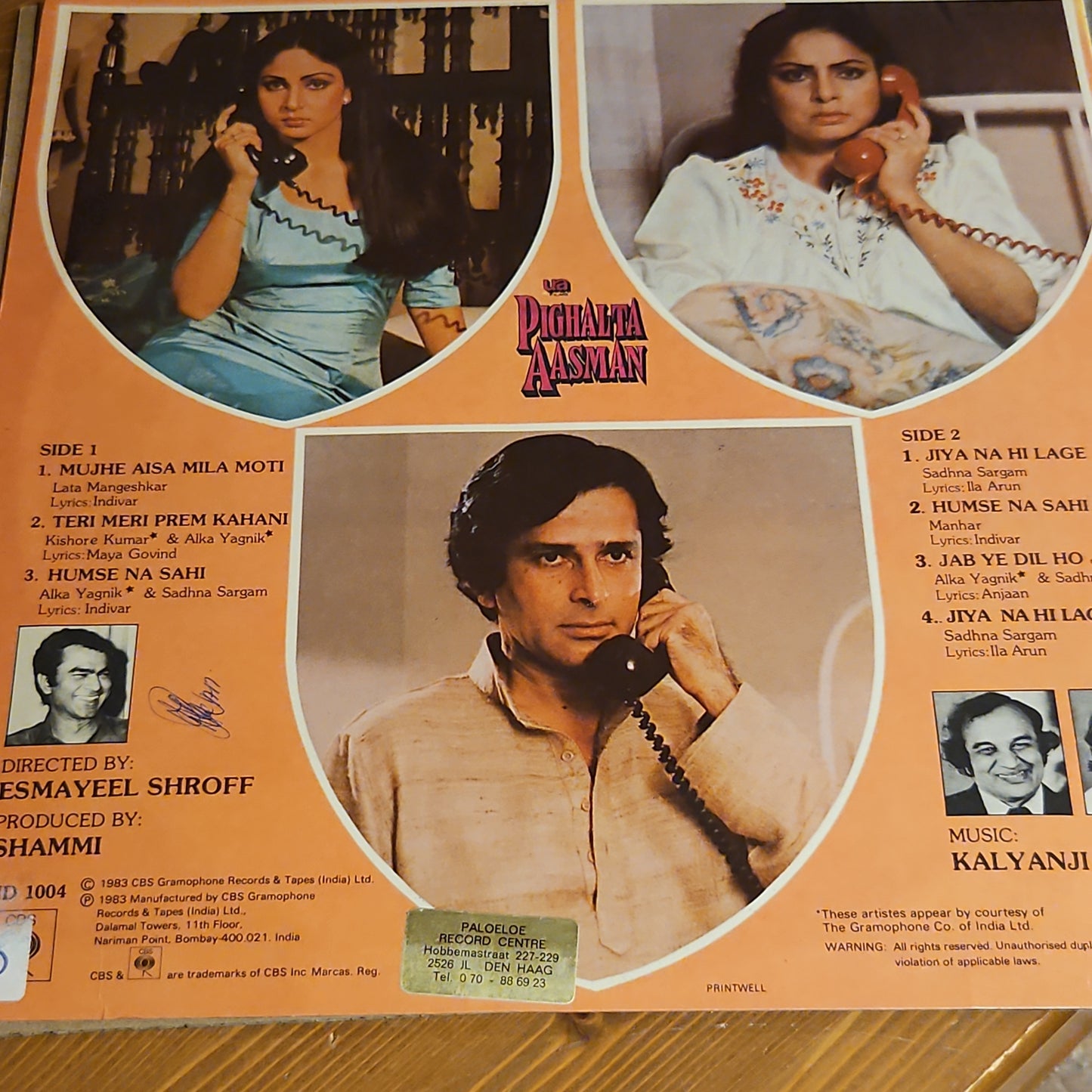 Pighalta Aasman - kalyanji Anandji superhit in near mint