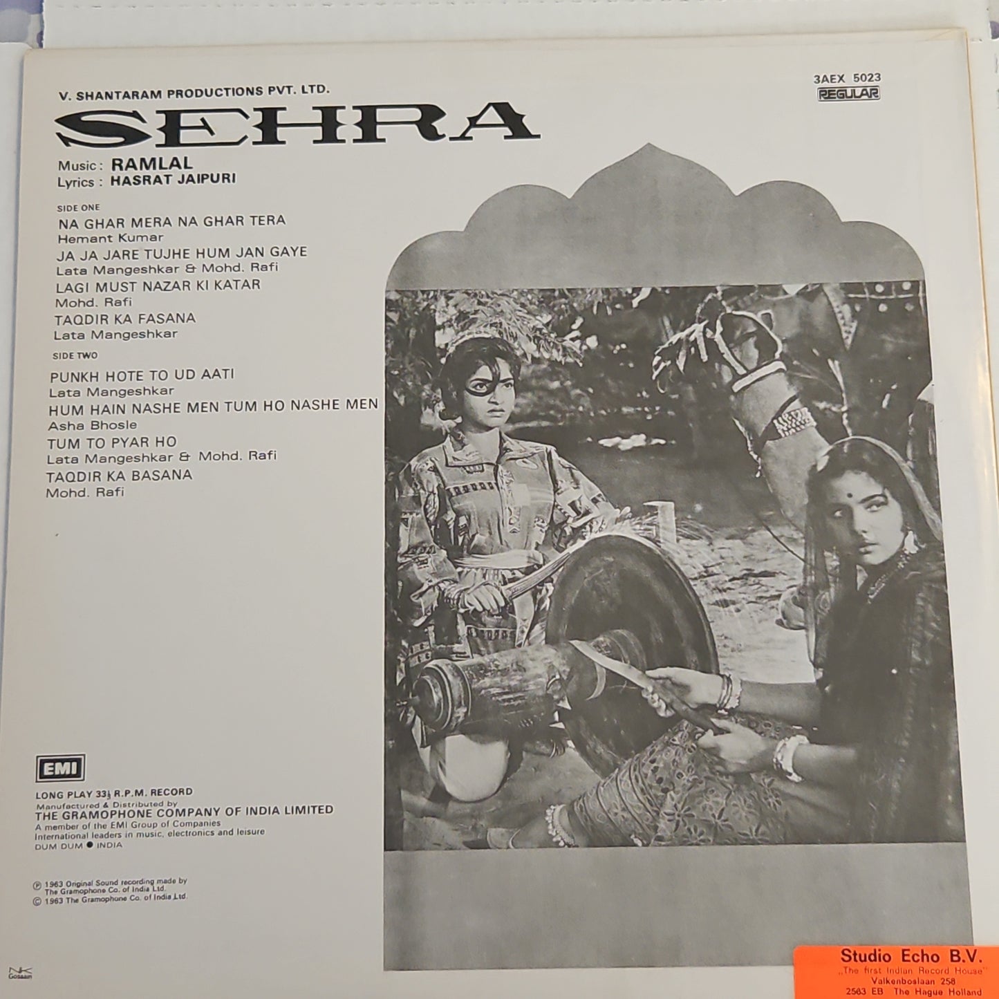 SEHRA - RAMLAL and V Shantaram Near Mint Pristine