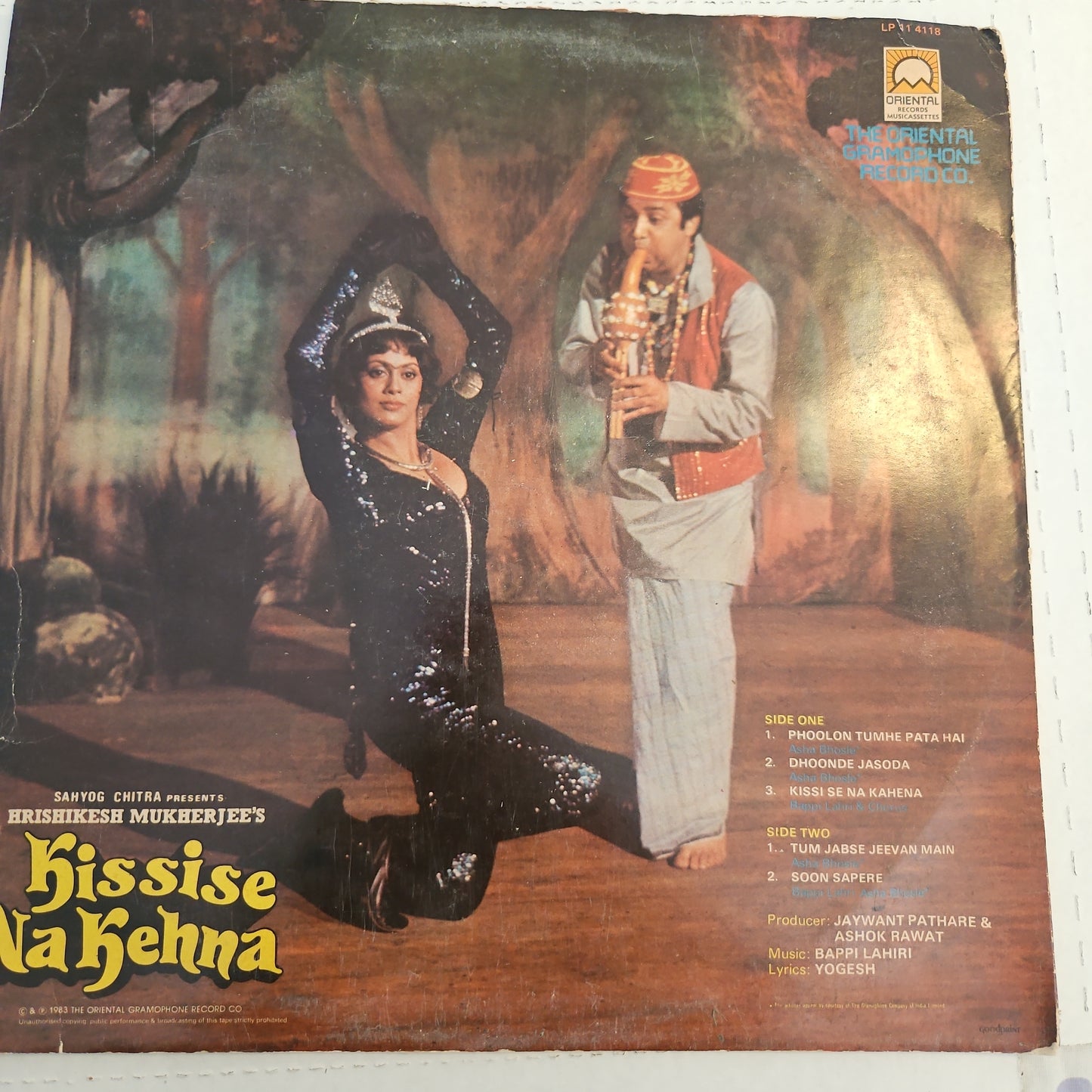 Kisise Na kahna - Bappi Lahiri super hits in near mint