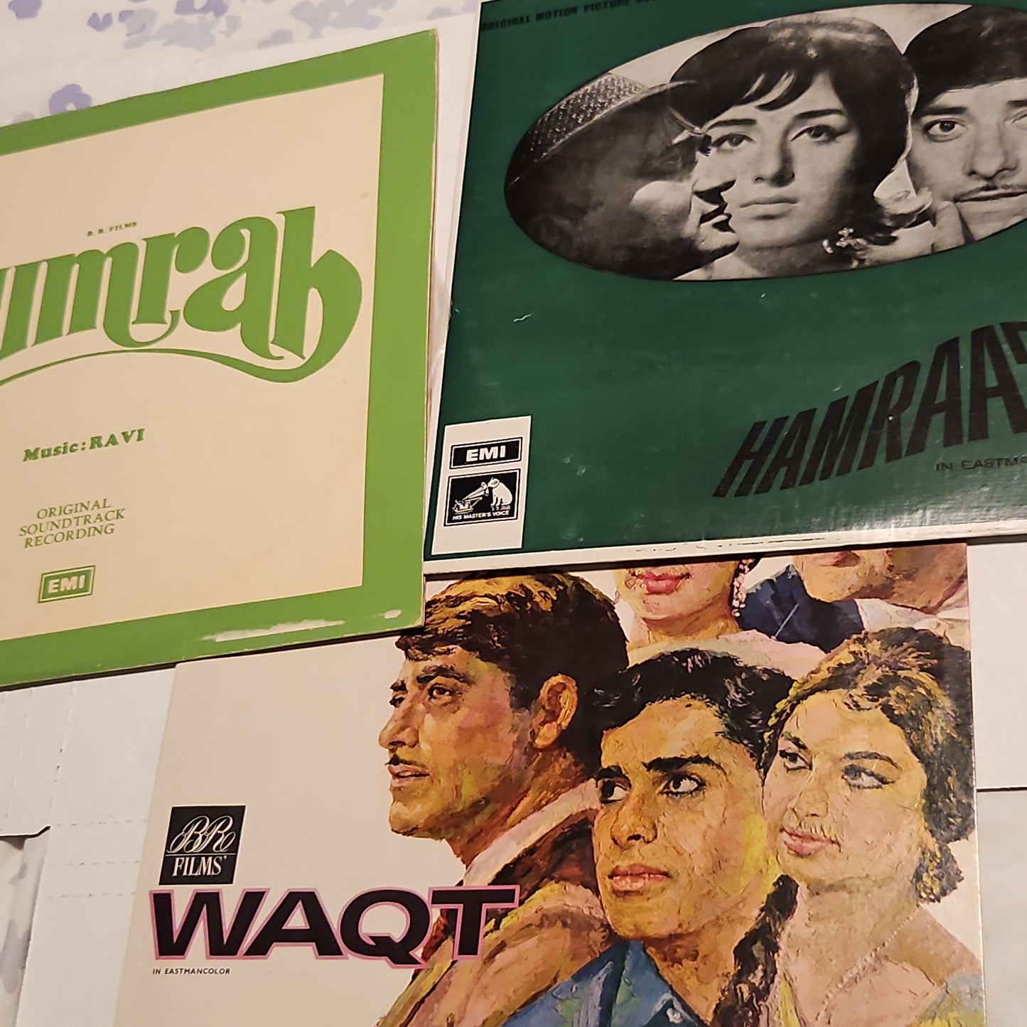 B R Chopra and Ravi 3 classics - Waqt, Gumrah and Hamraz in excellent to near mint