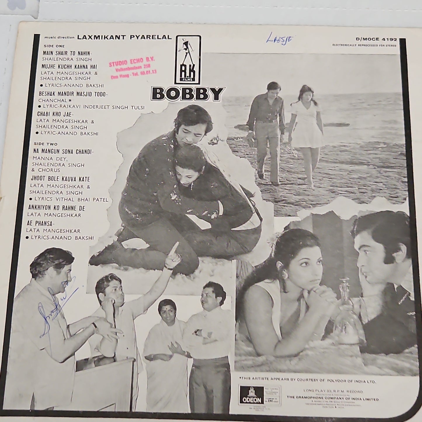 Bobby (RK films) Superhit Blockbuster 1st Odeon record in excellent
